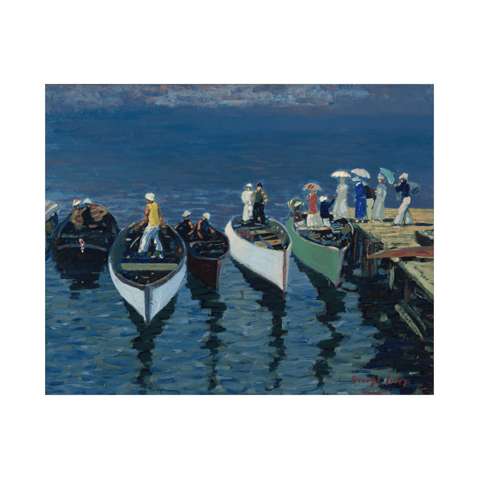 Holiday on the Hudson, George Luks - ArtDeco Canvas