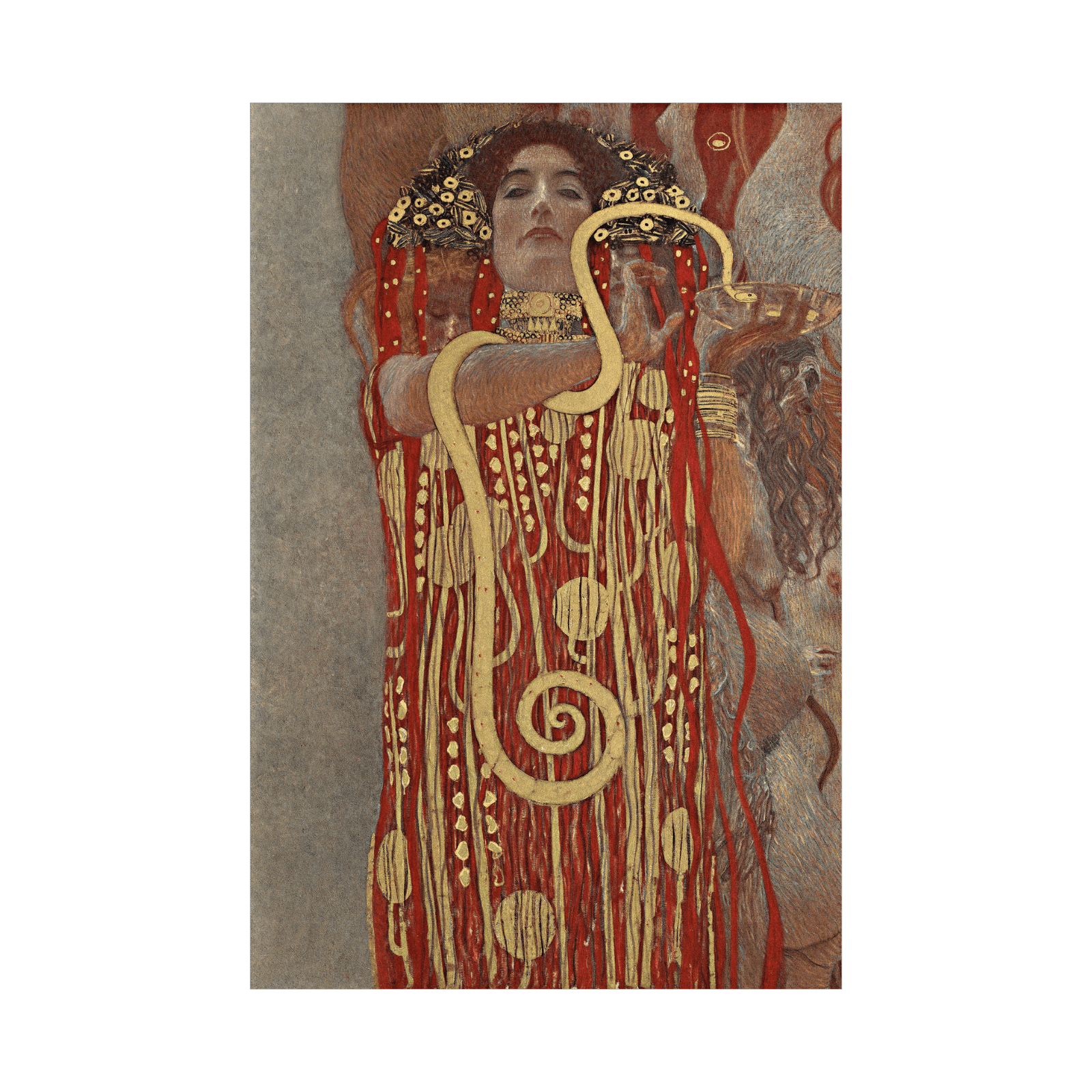 Hygieia, Gustav Klimt - ArtDeco Canvas
