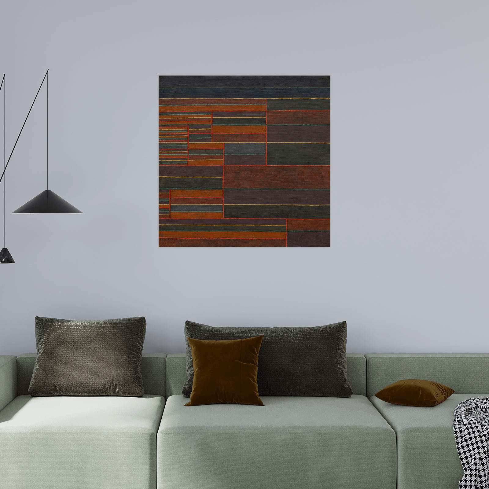 In the Current Six Thresholds, Paul Klee - ArtDeco Canvas