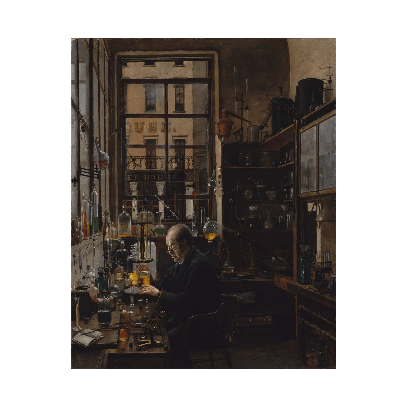 In the Laboratory, Henry Alexander - ArtDeco Canvas