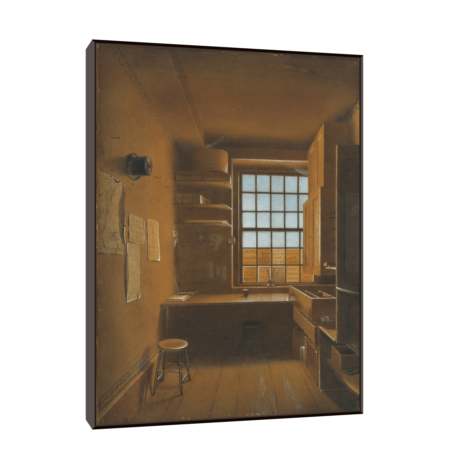 Interior of a Lottery, James Kidder - ArtDeco Canvas