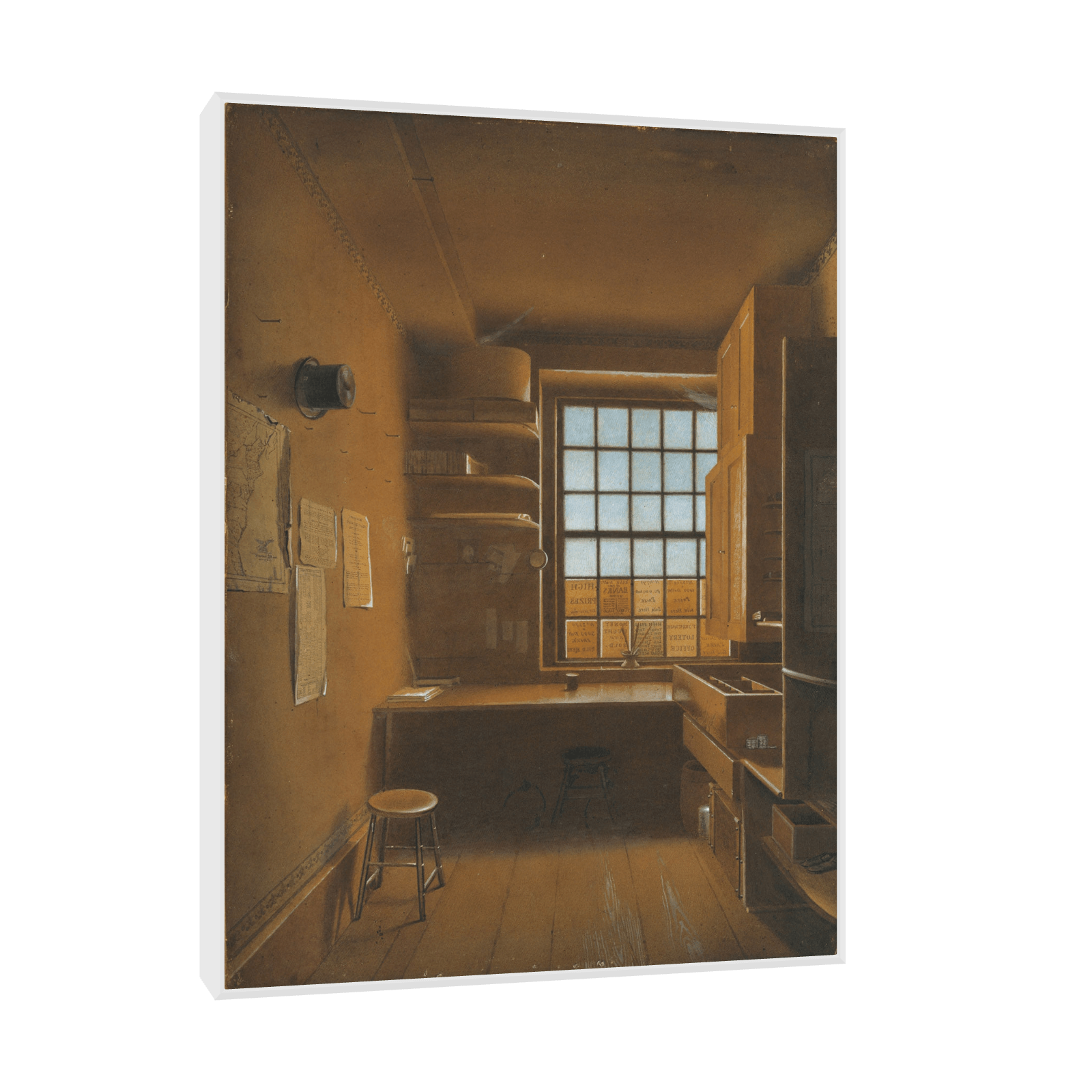 Interior of a Lottery, James Kidder - ArtDeco Canvas