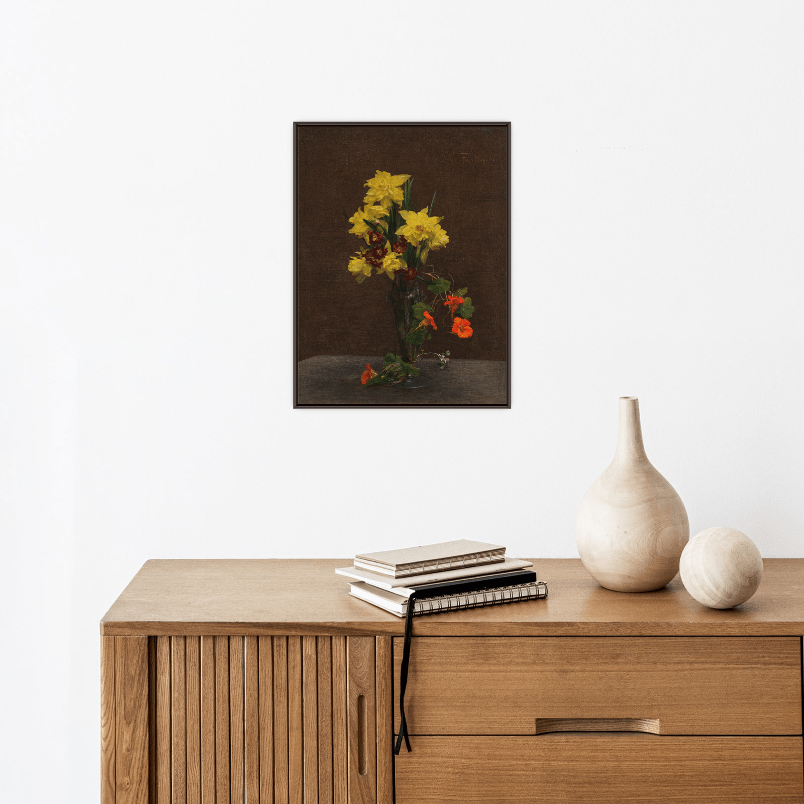 Jonquilles et capucines, Henri Fantin-Latour - ArtDeco Canvas