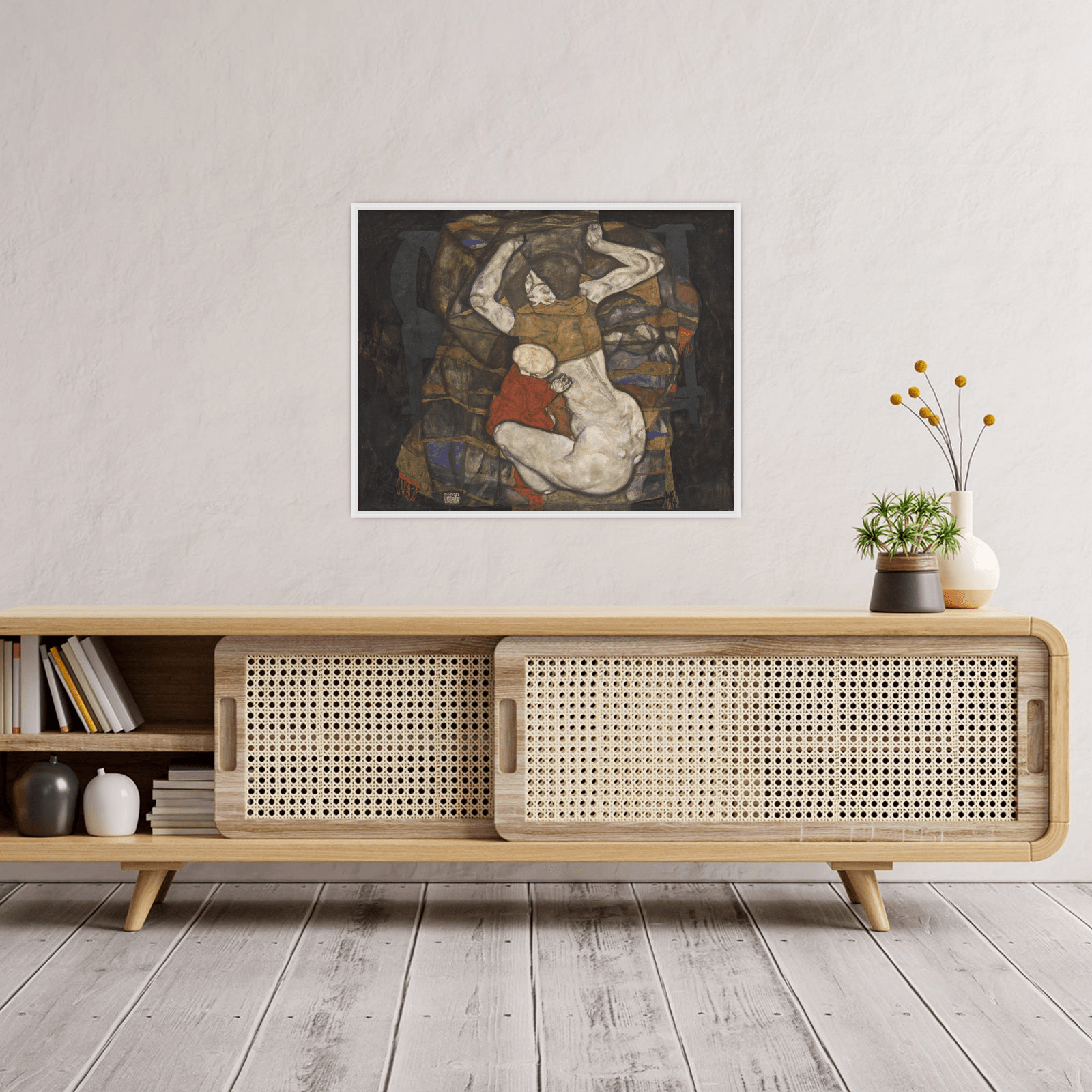 Junge Mutter, Egon Schiele - ArtDeco Canvas
