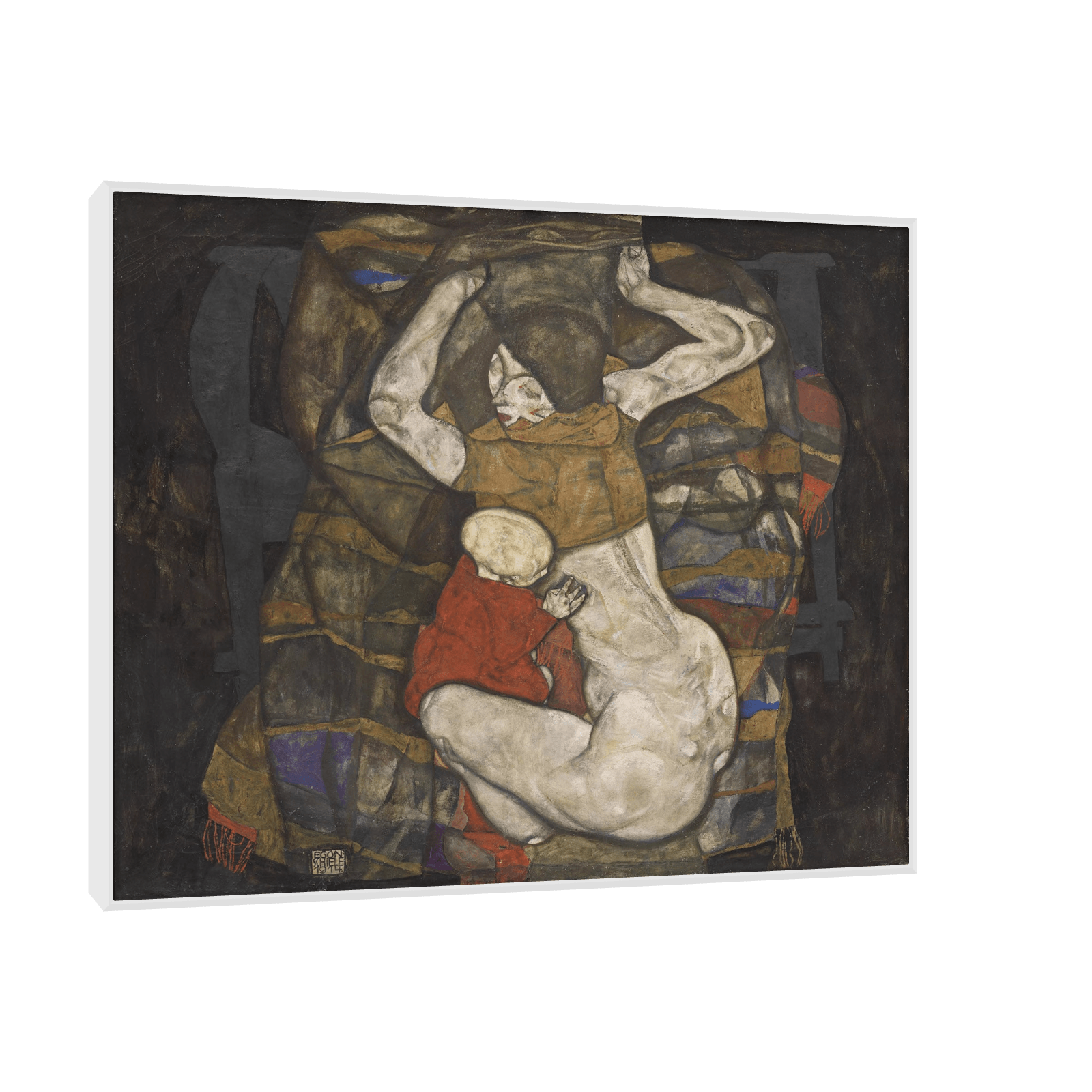 Junge Mutter, Egon Schiele - ArtDeco Canvas