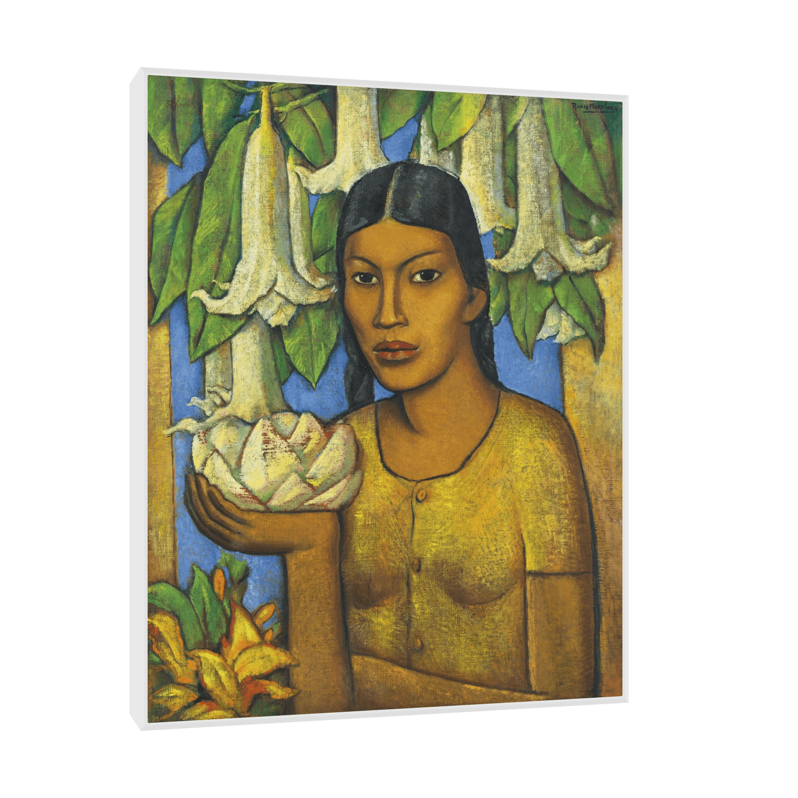 La India de los floripondios, Alfredo Ramos Martínez - ArtDeco Canvas