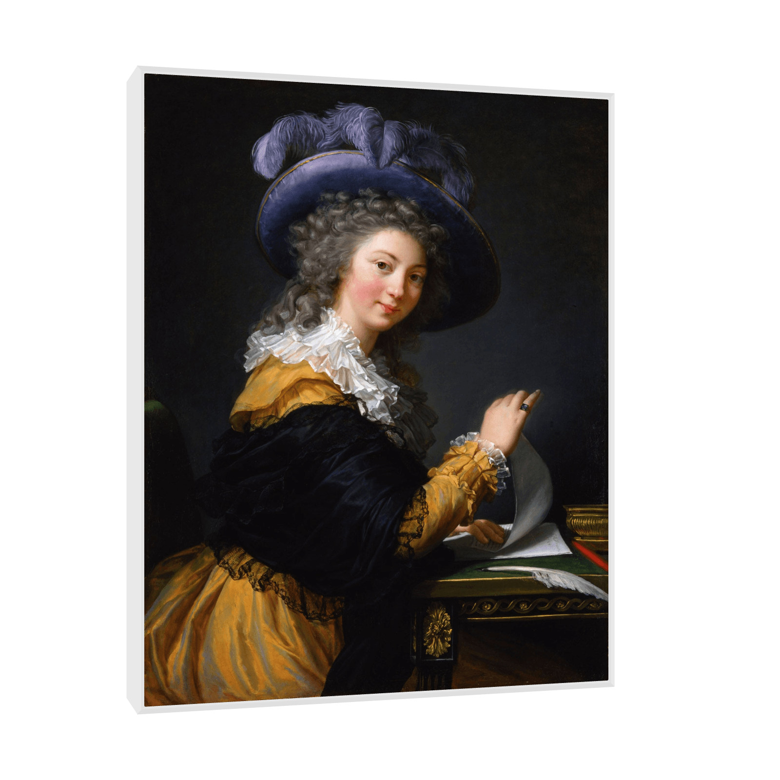 Lady Folding a Letter, Elisabeth Louise Vigée Le Brun - ArtDeco Canvas