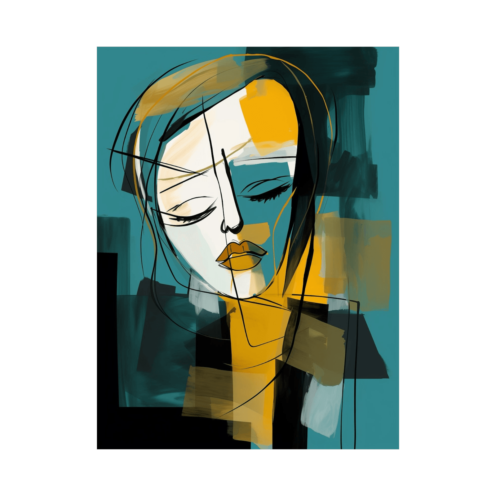 Lady in distress - ArtDeco Canvas