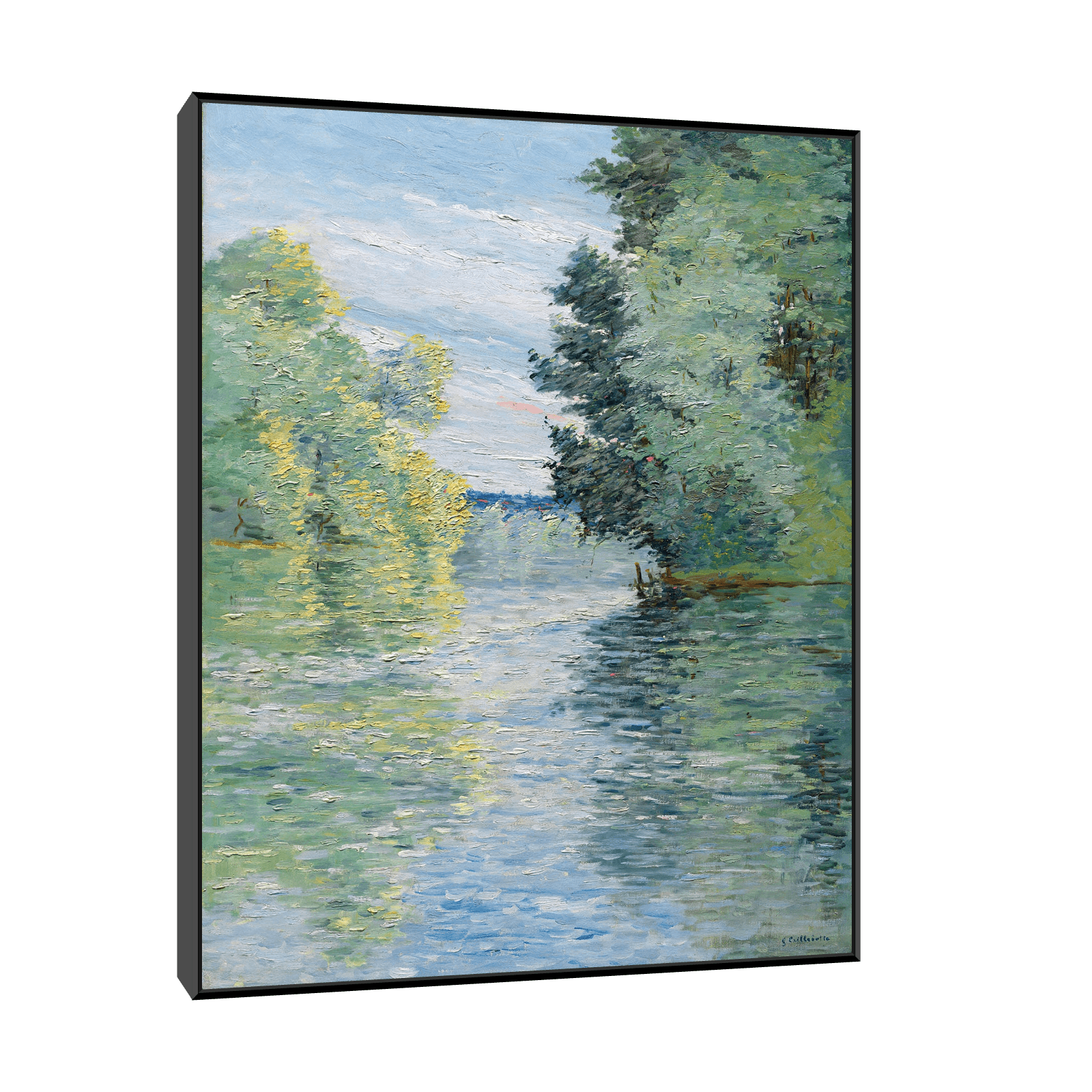 Le Petit bras de la Seine à Argenteuil, Gustave Caillebotte - ArtDeco Canvas