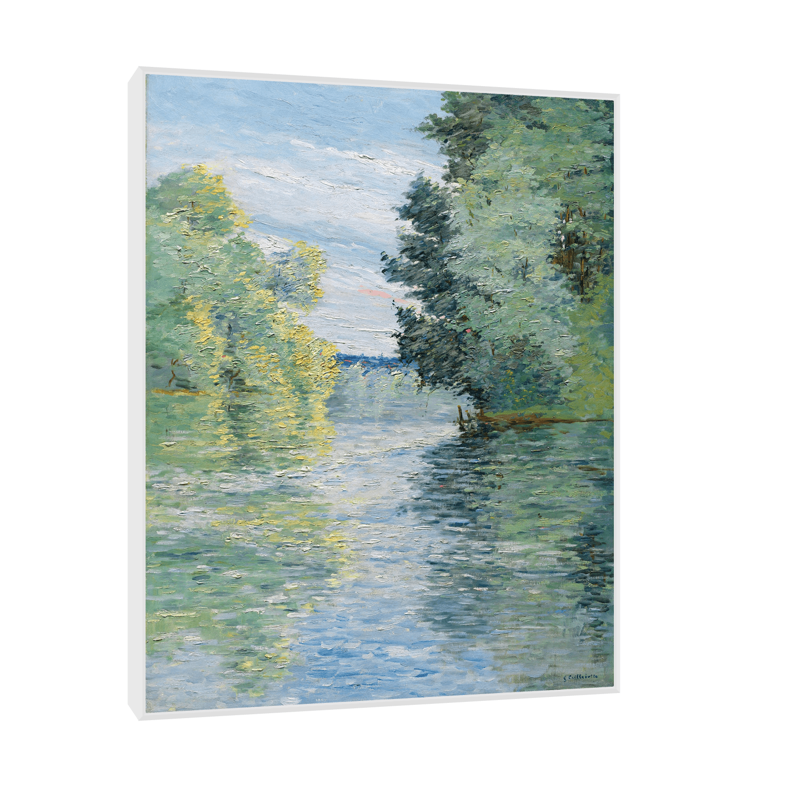 Le Petit bras de la Seine à Argenteuil, Gustave Caillebotte - ArtDeco Canvas