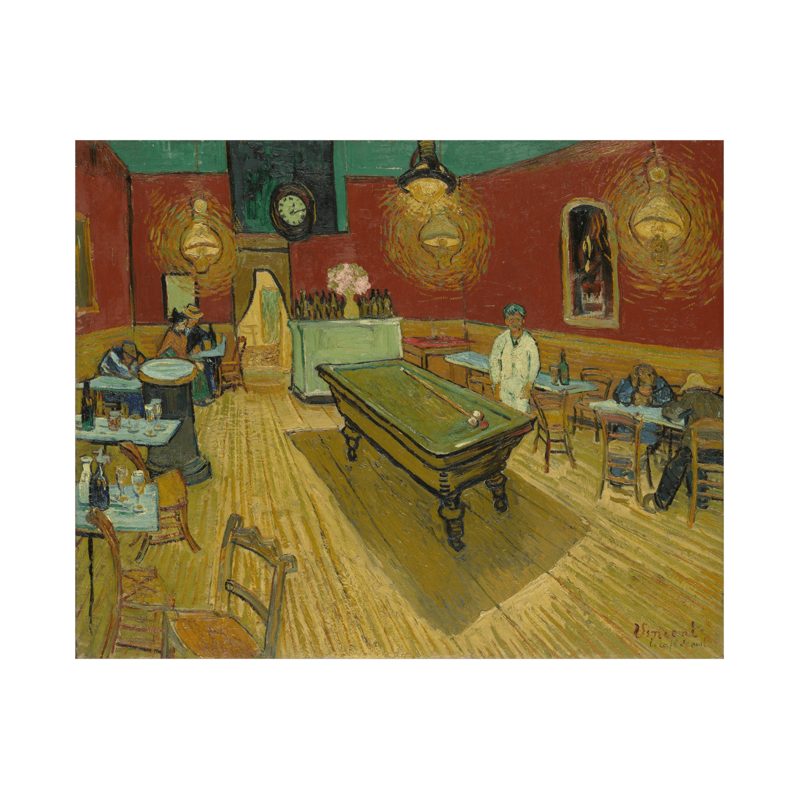Le café de nuit, Vincent van Gogh - ArtDeco Canvas