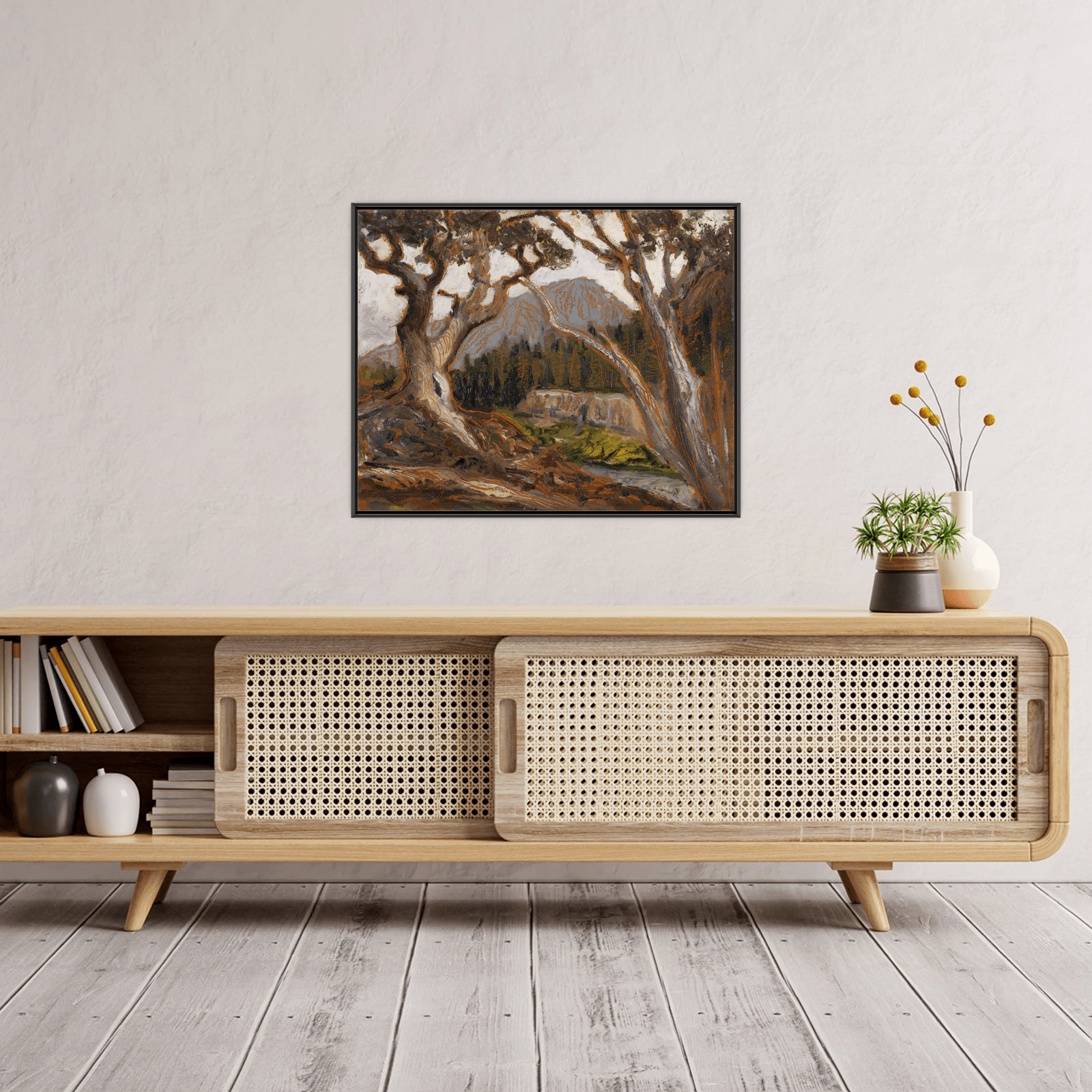 Long’s Peak from Loch Vale, Estes Park, Colorado, Grant Wood - ArtDeco Canvas