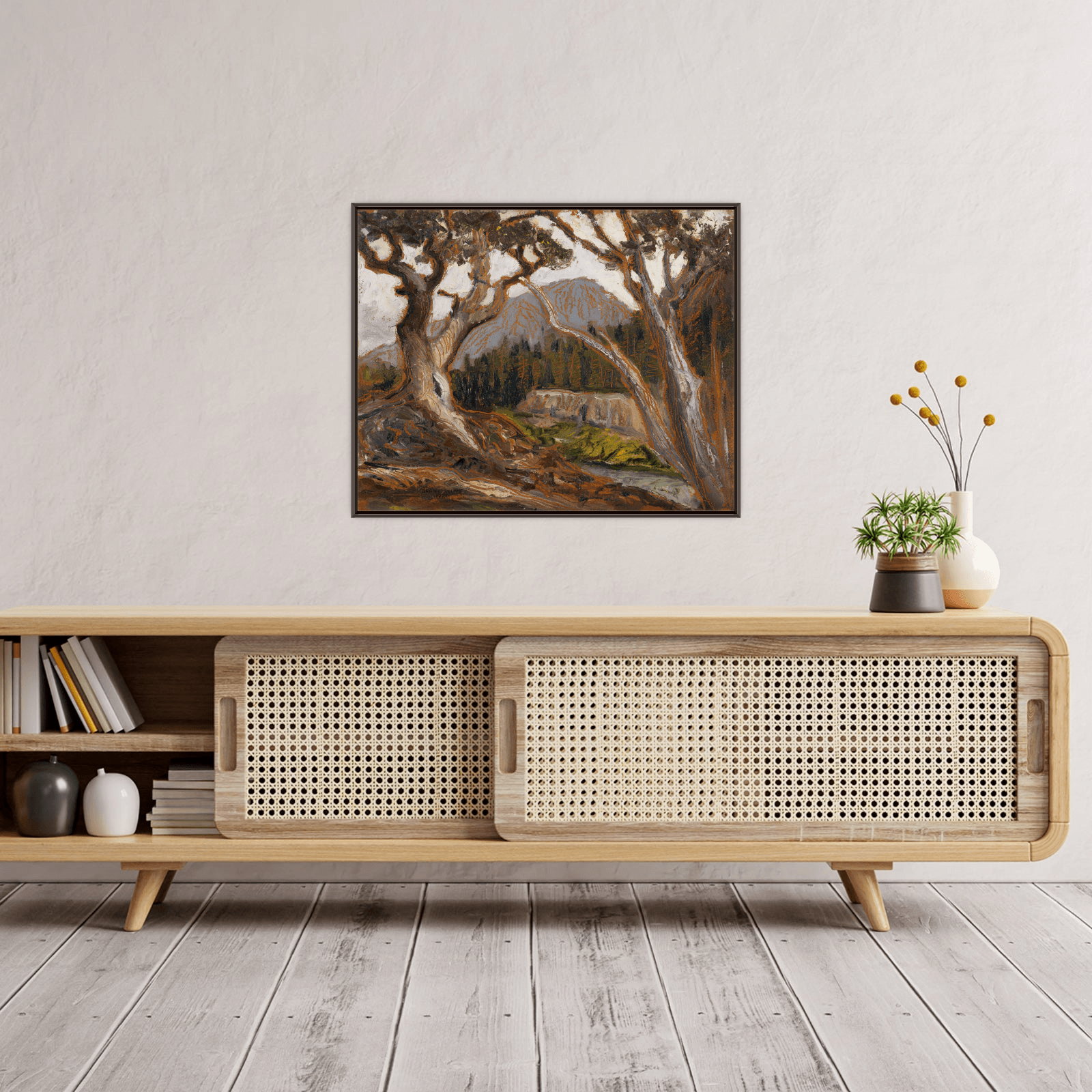 Long’s Peak from Loch Vale, Estes Park, Colorado, Grant Wood - ArtDeco Canvas