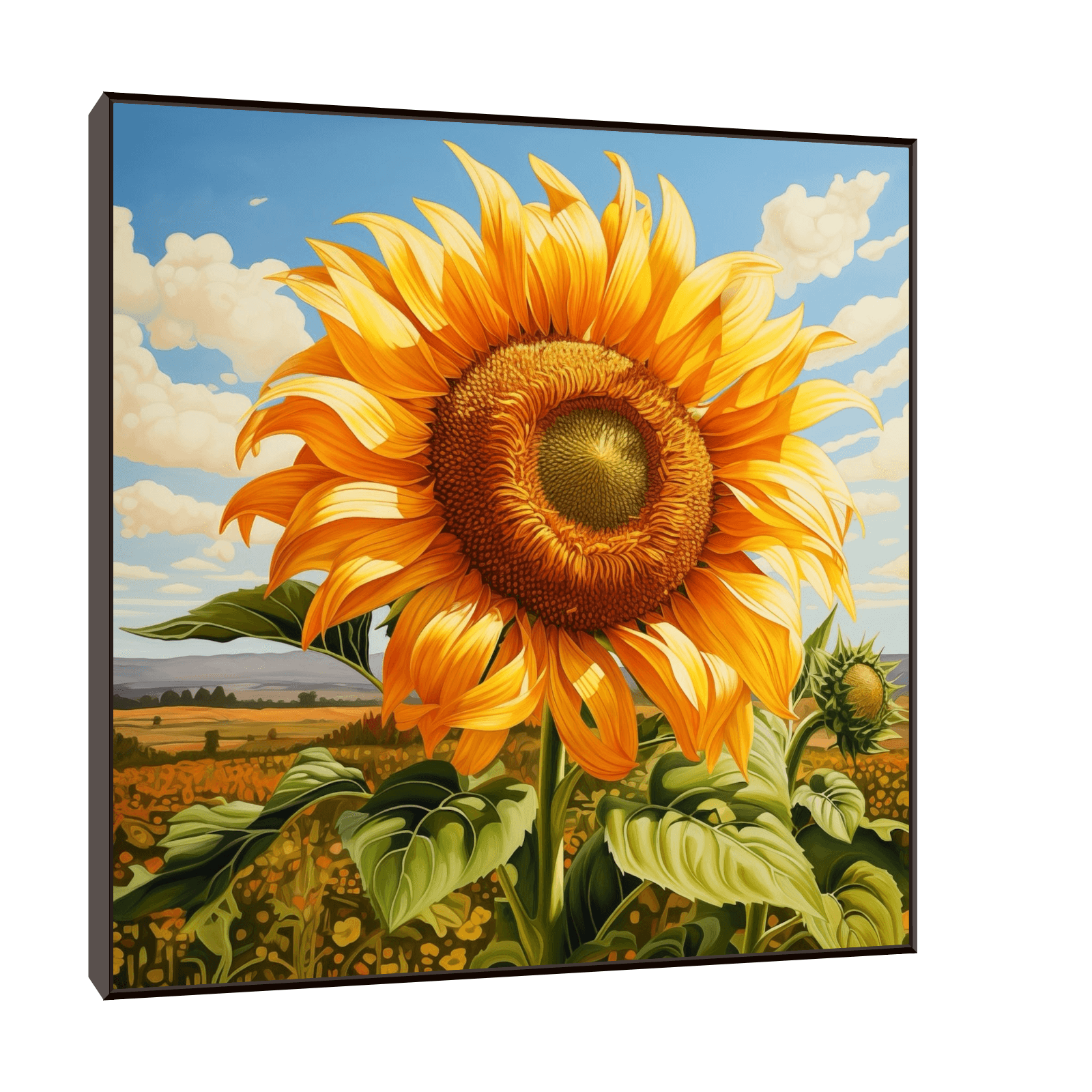 Majestic sunflower - ArtDeco Canvas