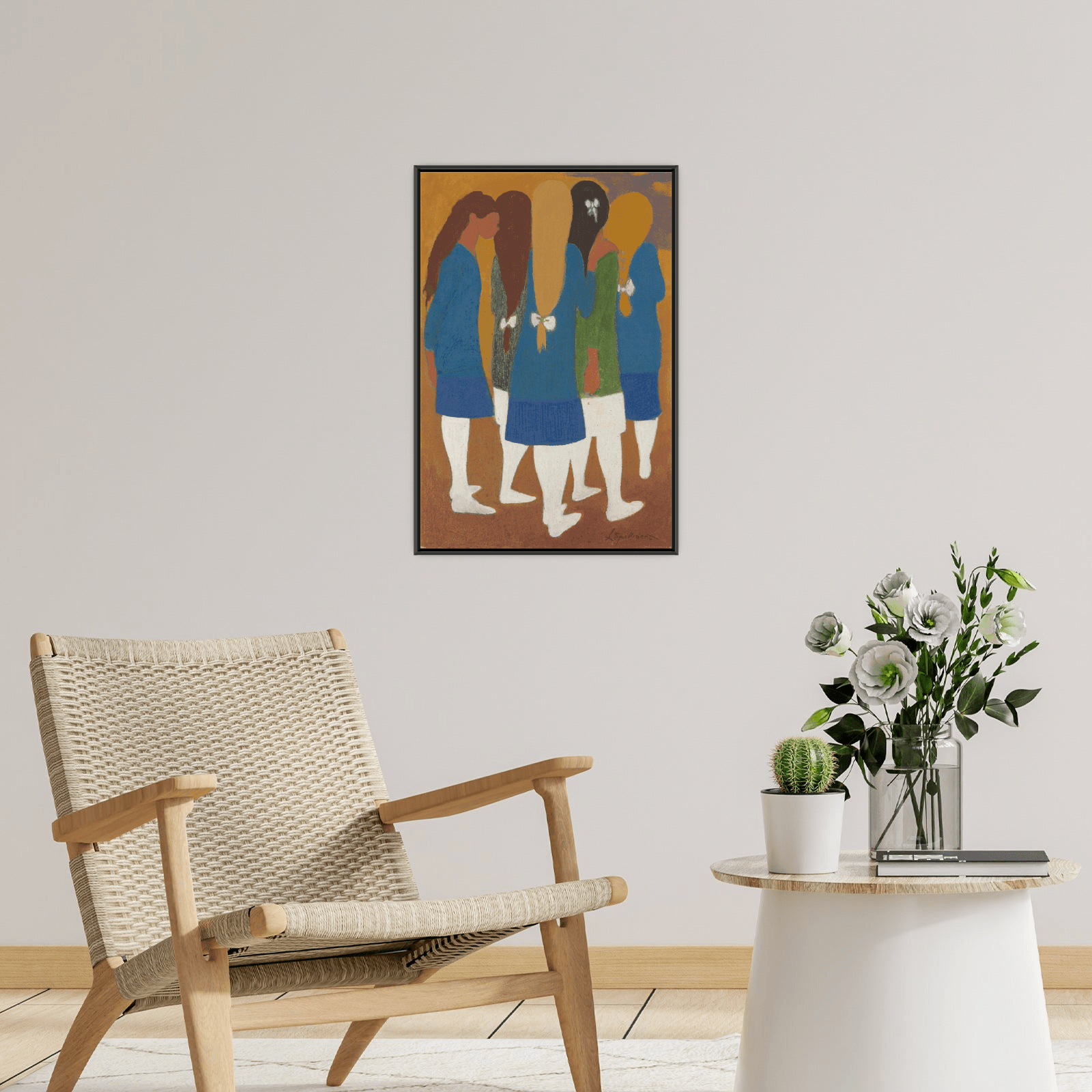 Meisjes met witte kousjes, Léon Spilliaert - ArtDeco Canvas