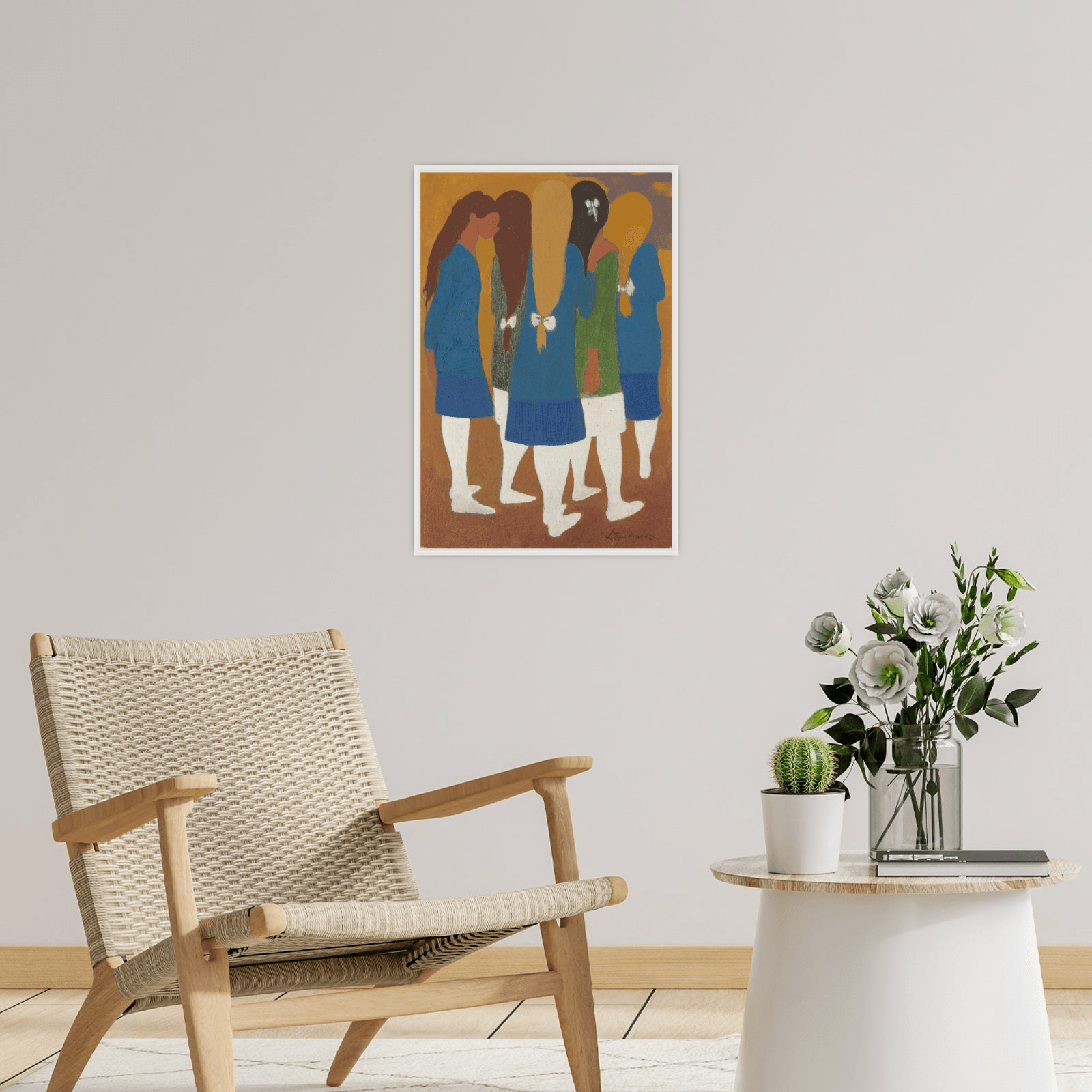 Meisjes met witte kousjes, Léon Spilliaert - ArtDeco Canvas