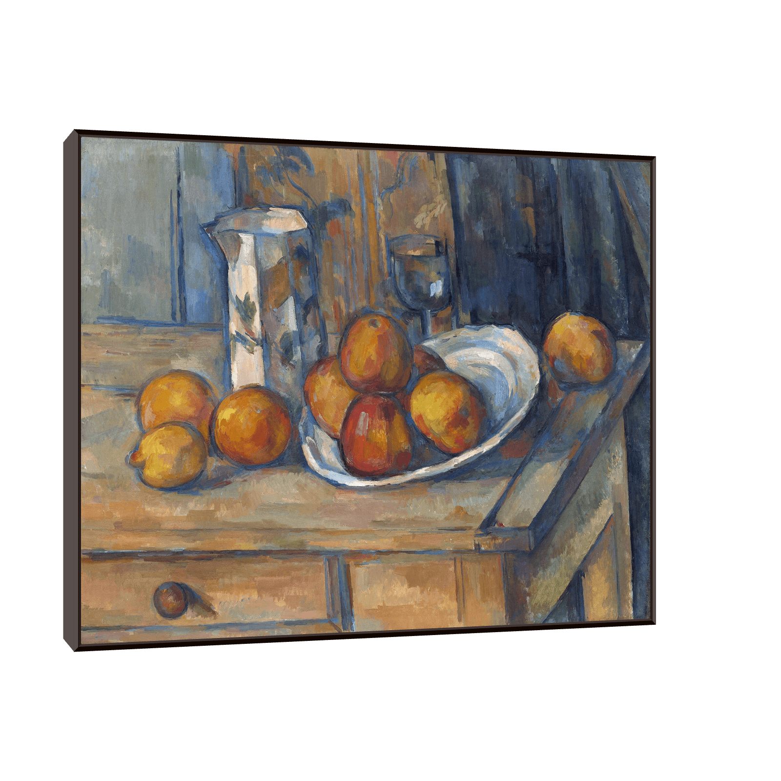 Milk Jug and Fruit, Paul Cézanne - ArtDeco Canvas