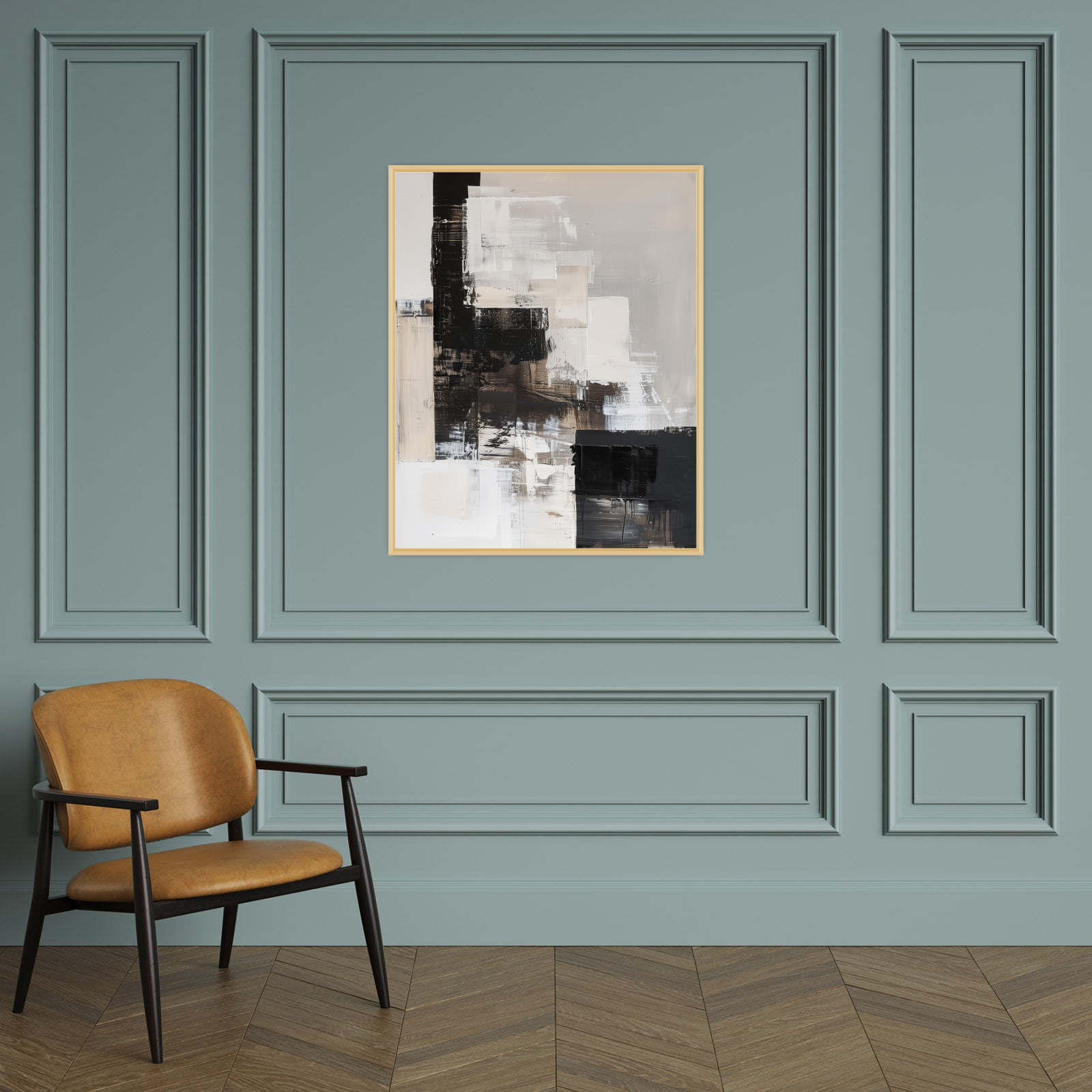 Monochrome Rhythm – Neutral Abstract Wall Art
