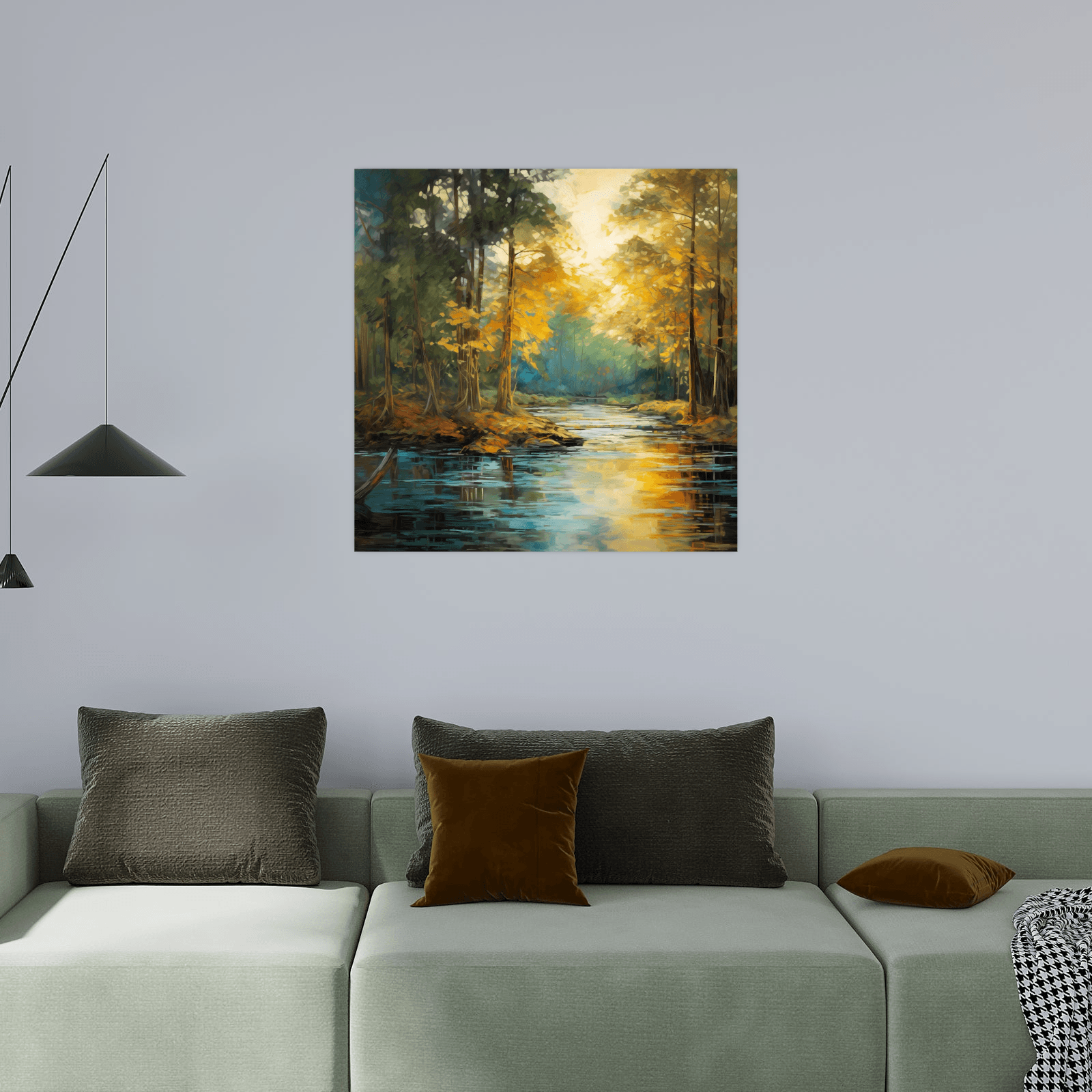 Morning mood in the forest - ArtDeco Canvas