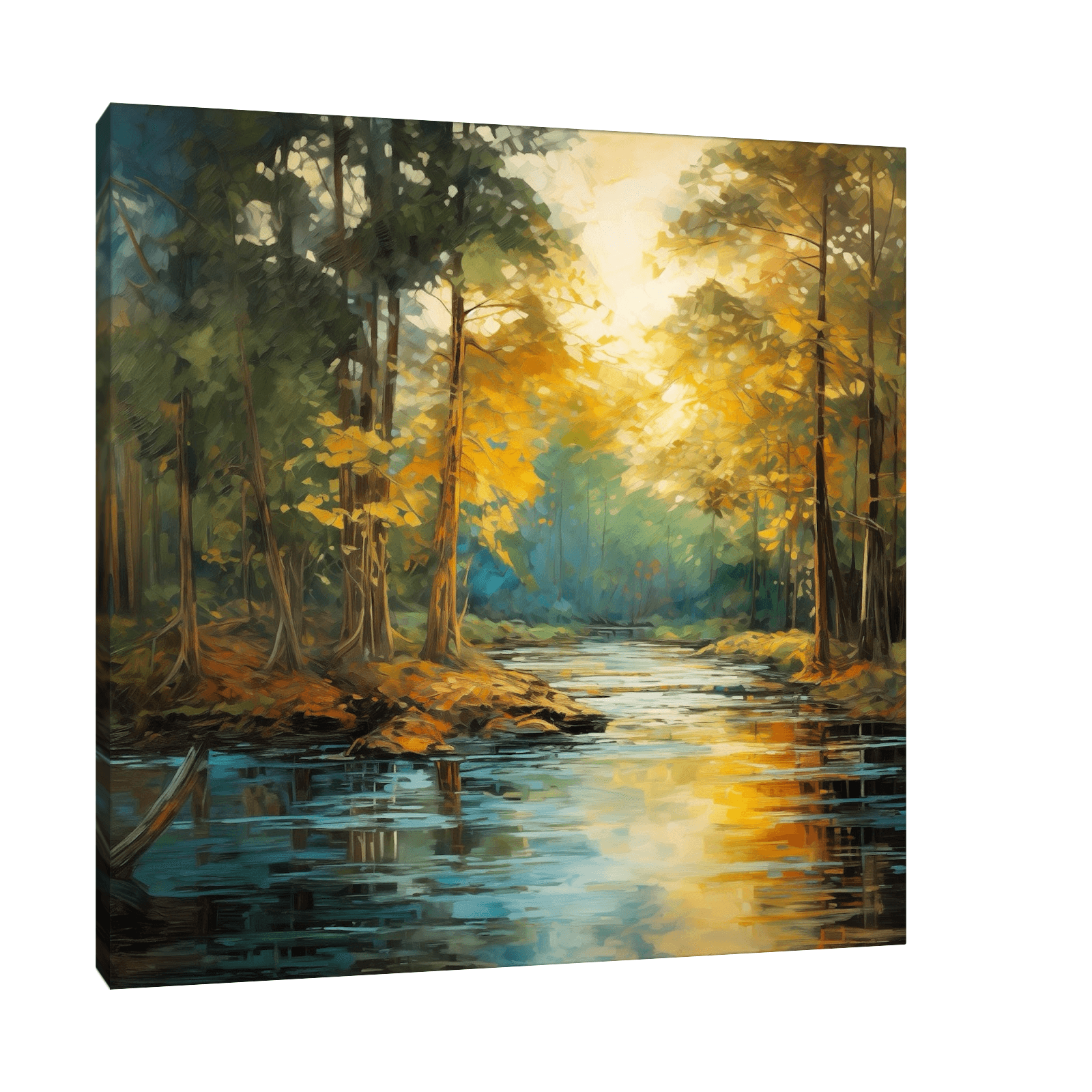 Morning mood in the forest - ArtDeco Canvas