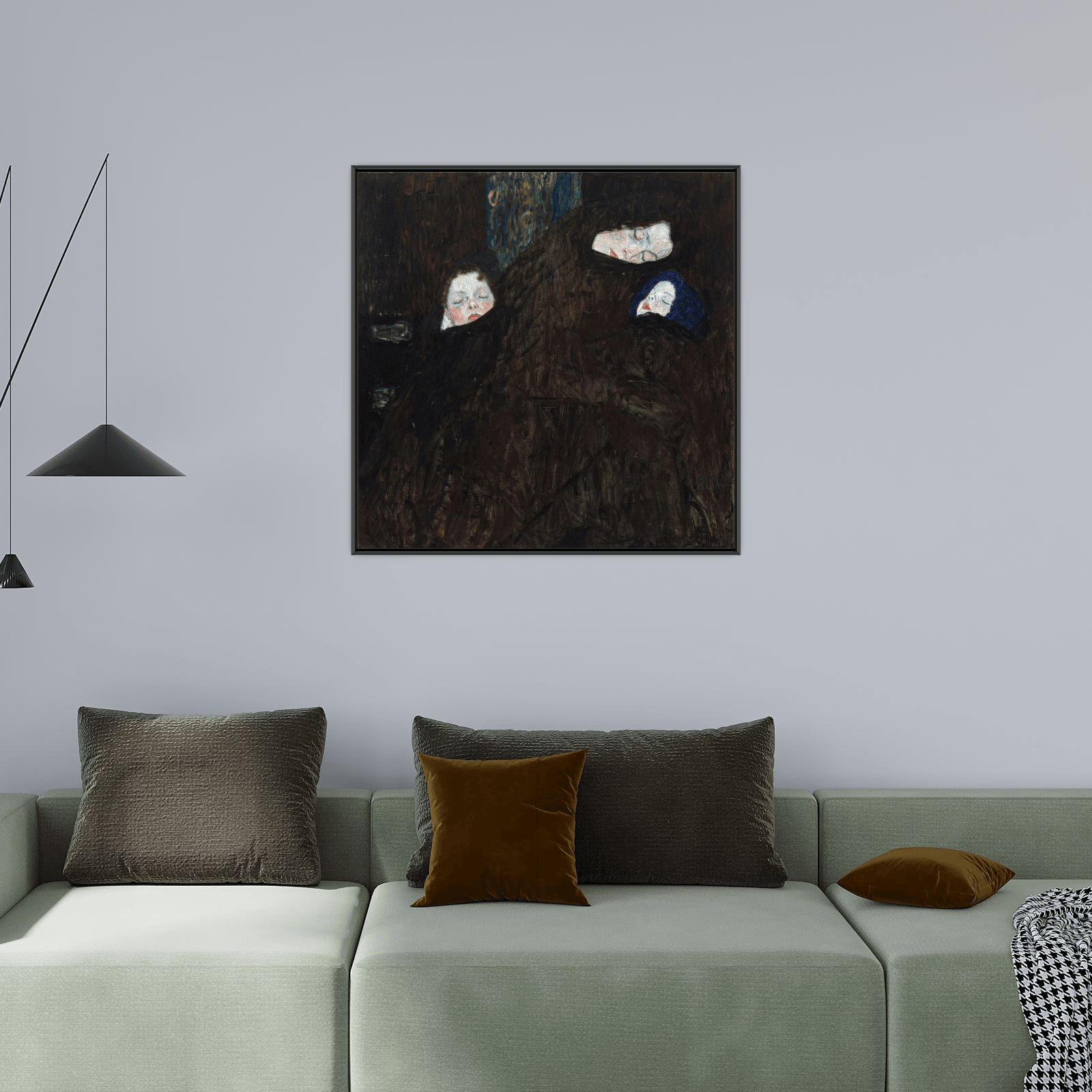 Mother with two children, Gustav Klimt - ArtDeco Canvas