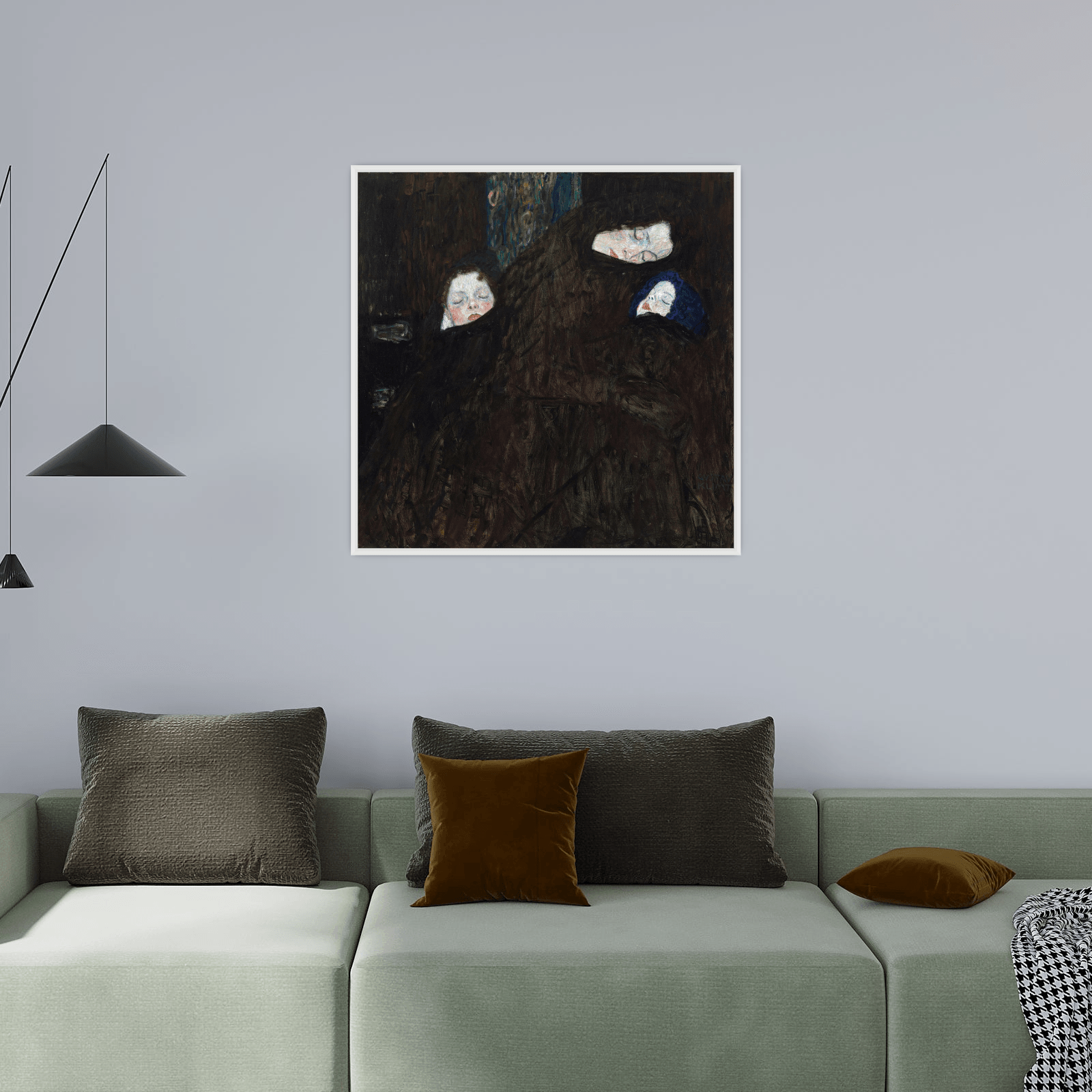 Mother with two children, Gustav Klimt - ArtDeco Canvas