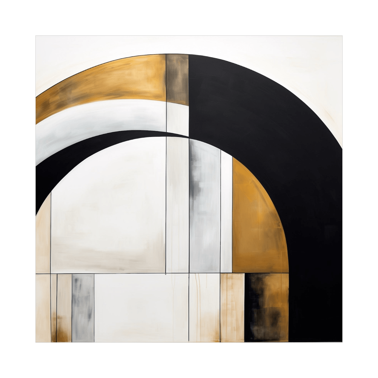 Multi color arches - ArtDeco Canvas