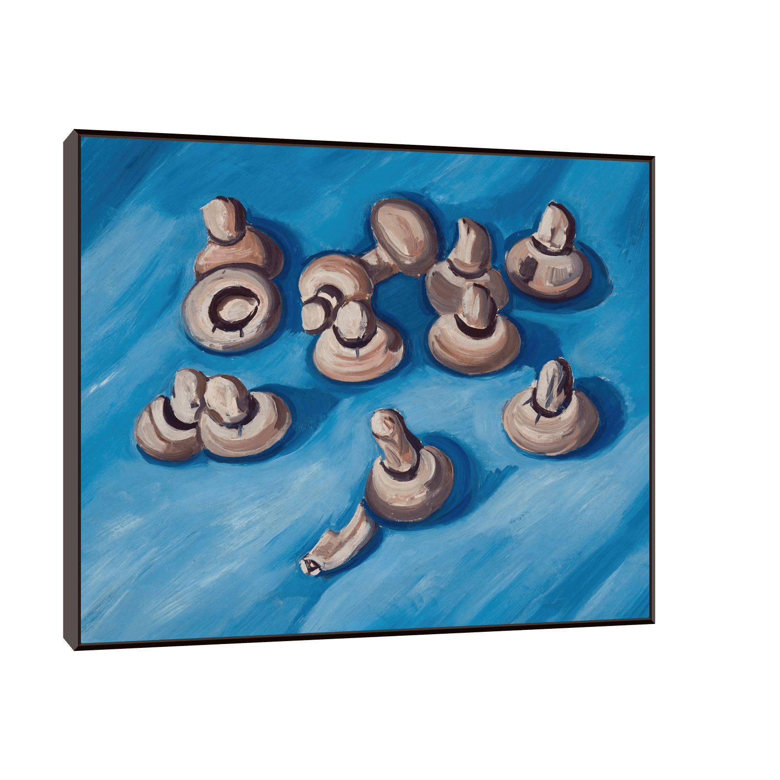 Mushrooms on a Blue Background, Marsden Hartley - ArtDeco Canvas