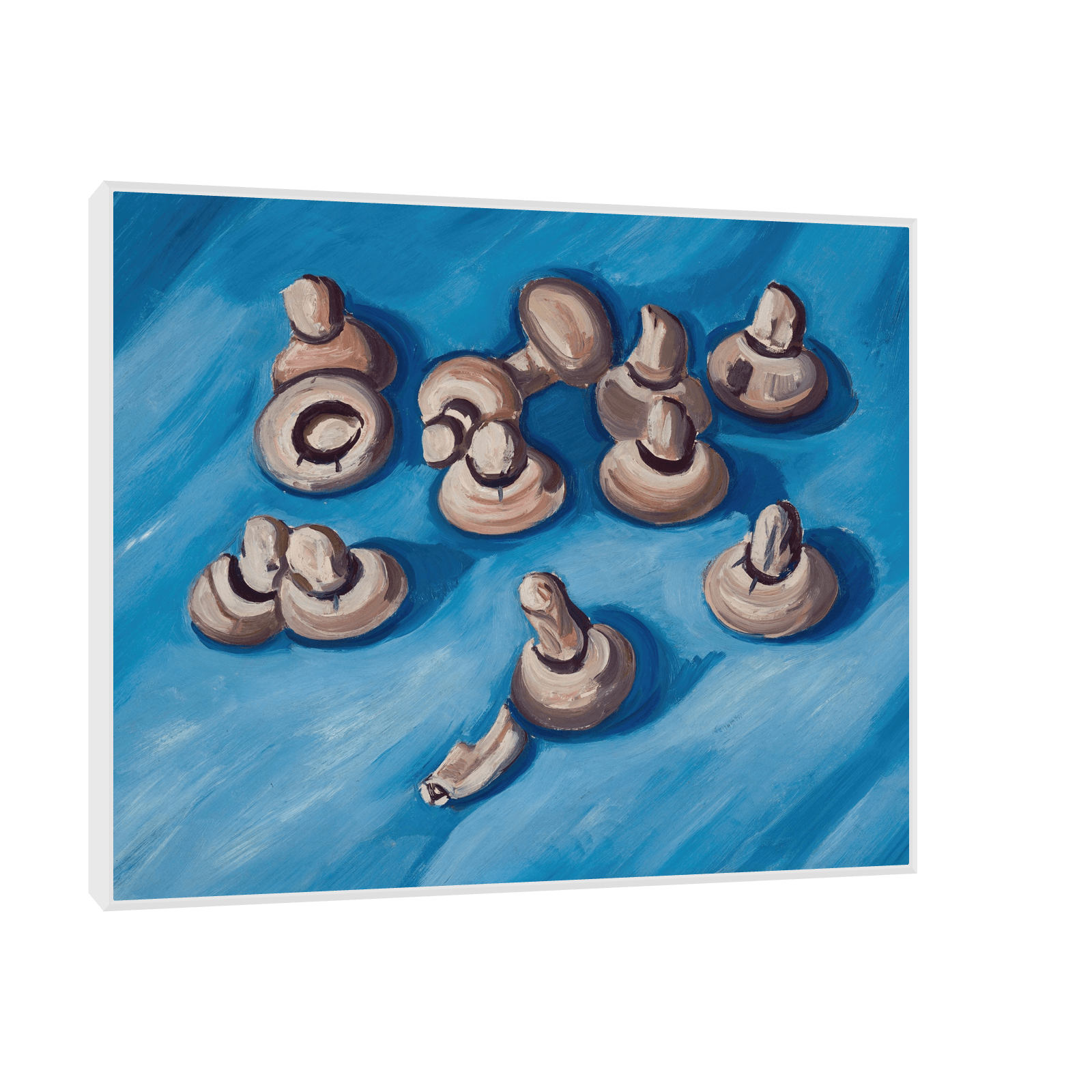 Mushrooms on a Blue Background, Marsden Hartley - ArtDeco Canvas