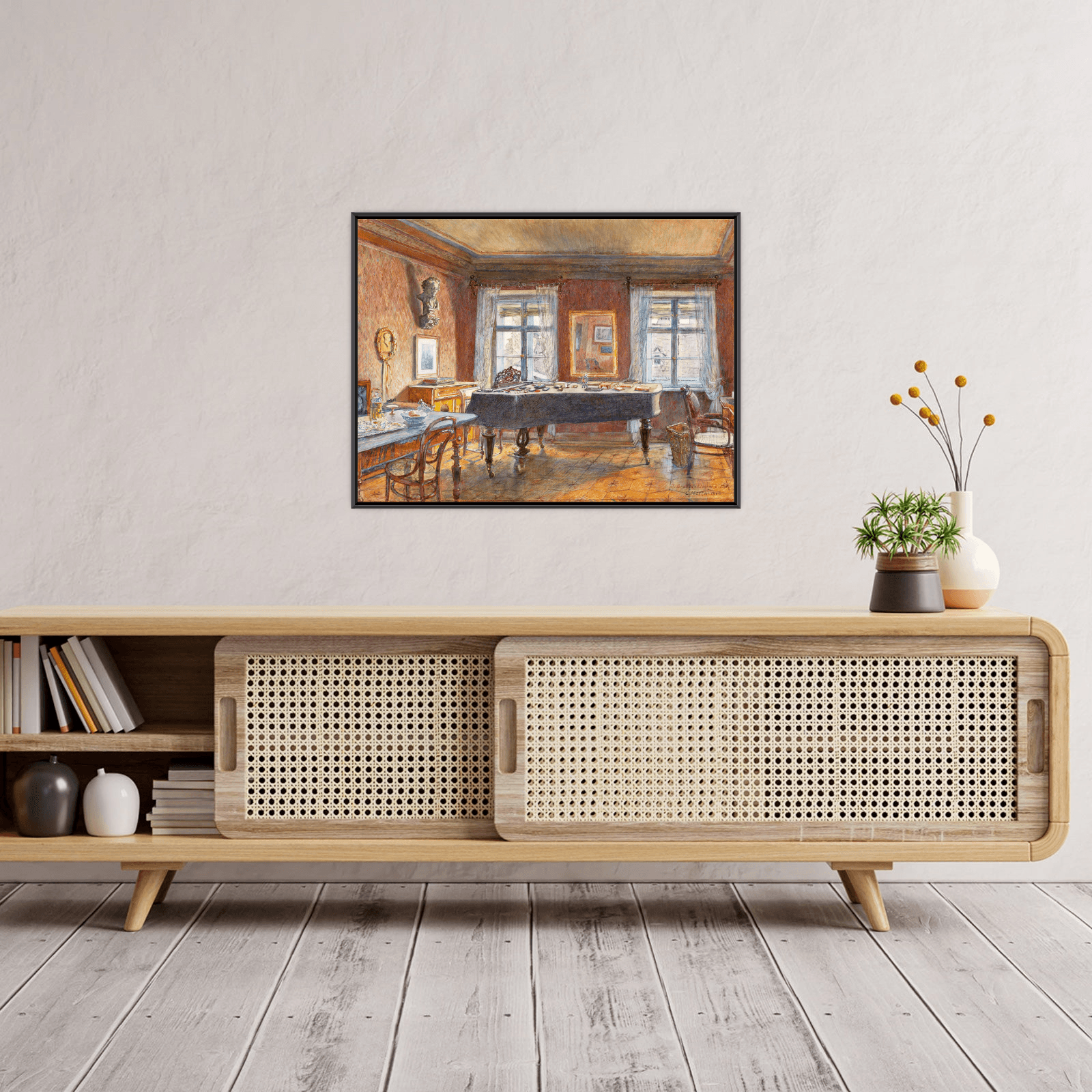 Music room of Johannes Brahms, Carl Müller - ArtDeco Canvas