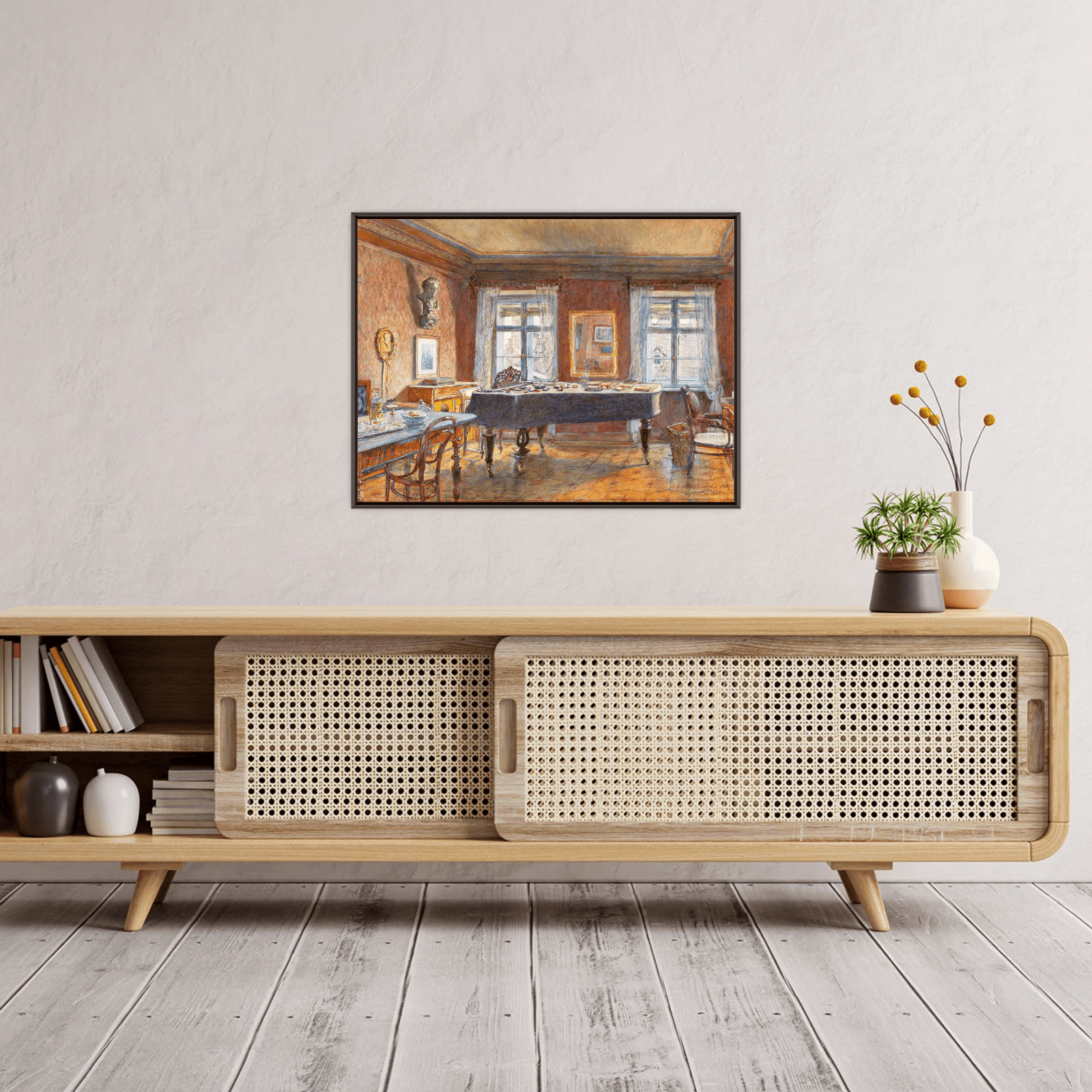 Music room of Johannes Brahms, Carl Müller - ArtDeco Canvas