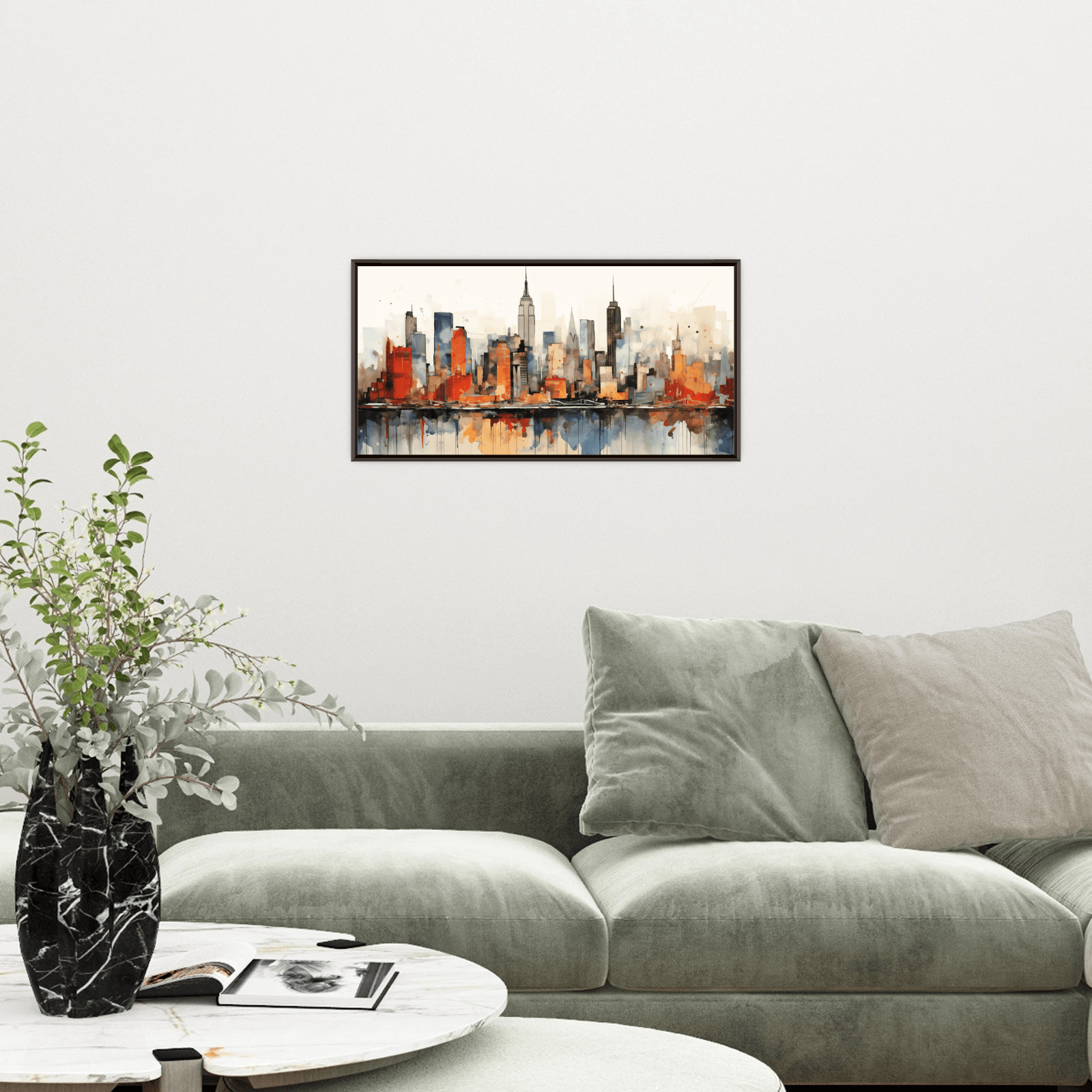New York panorama l - ArtDeco Canvas