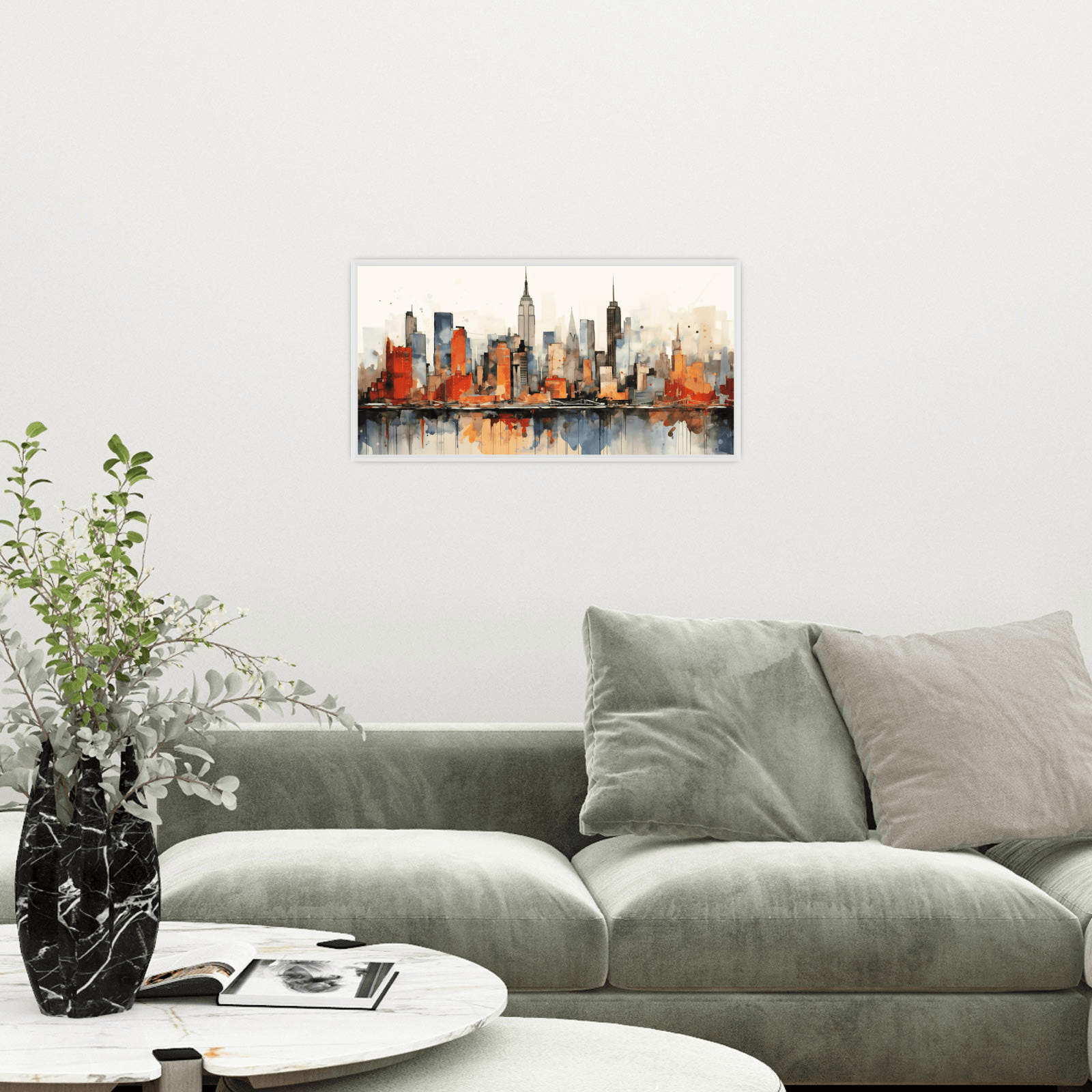 New York panorama l - ArtDeco Canvas