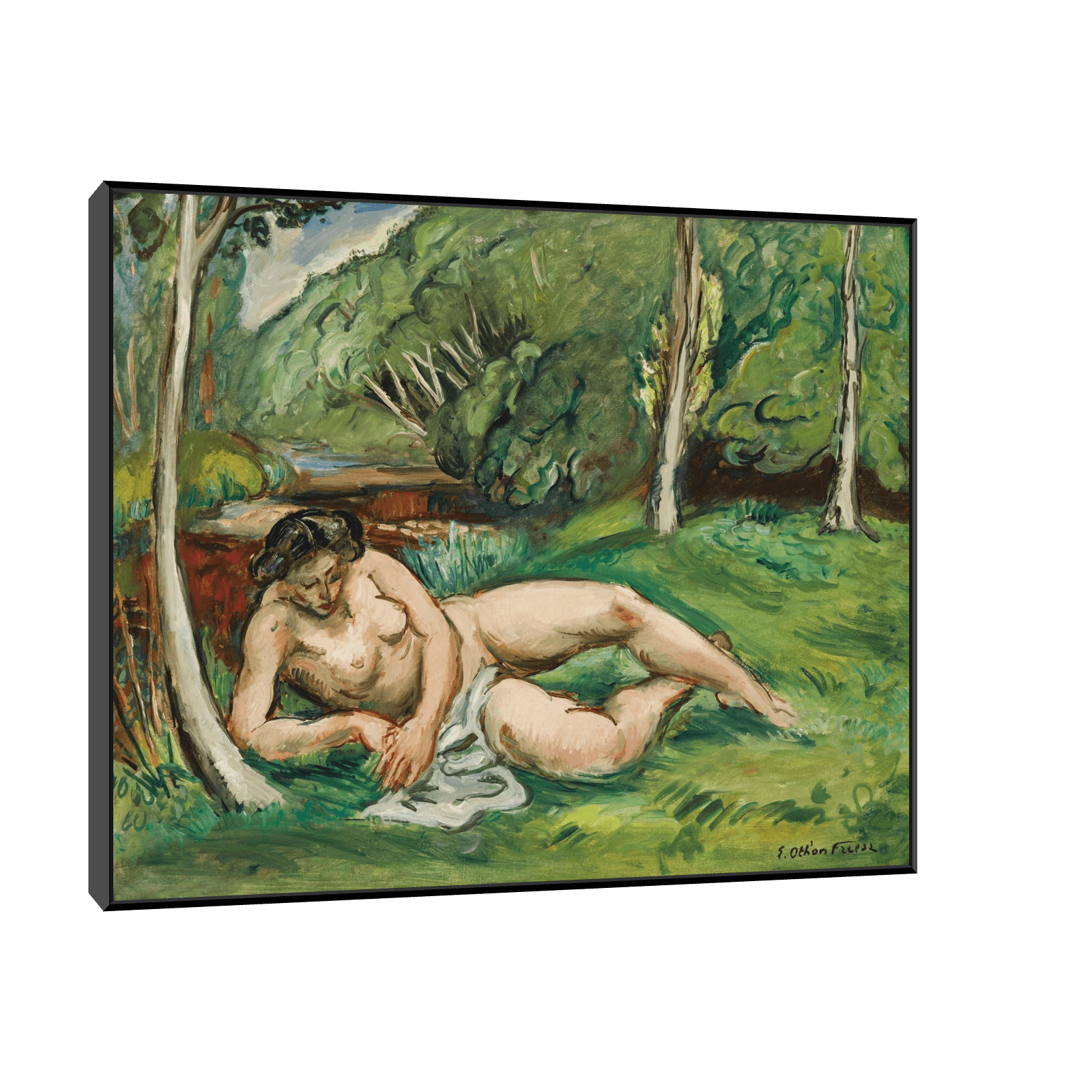 Nu allongé dans un paysage, Emile Othon Friesz - ArtDeco Canvas