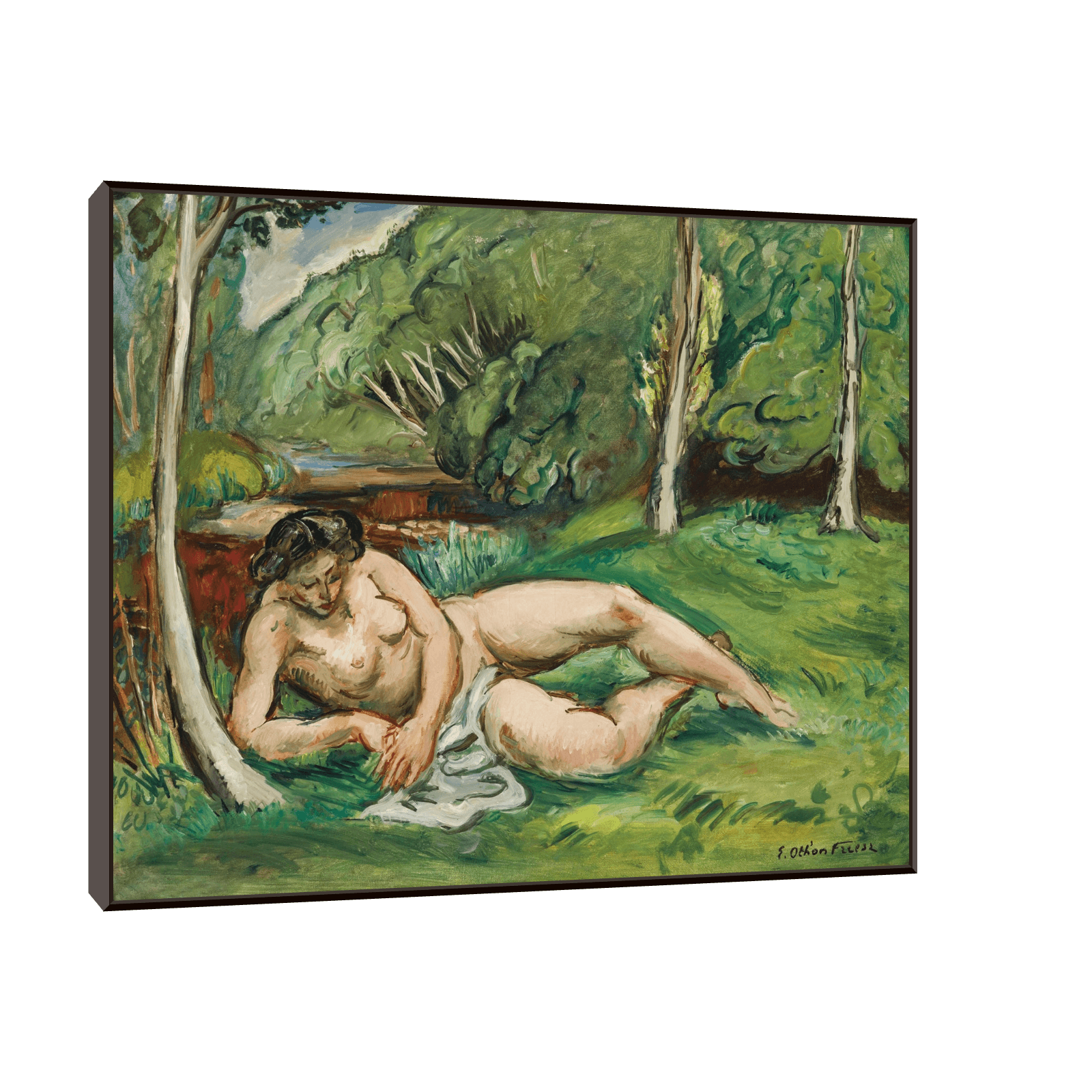 Nu allongé dans un paysage, Emile Othon Friesz - ArtDeco Canvas