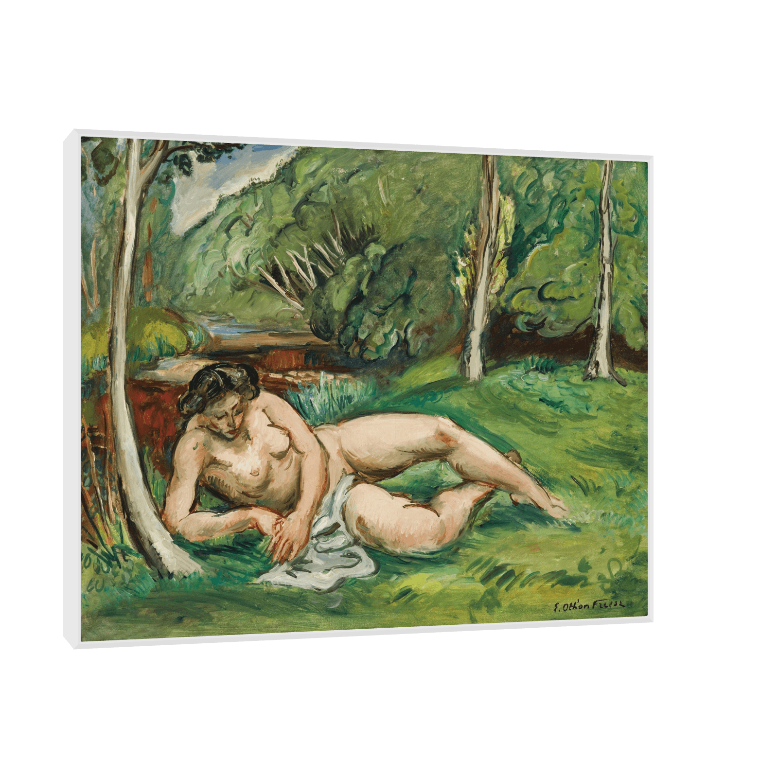 Nu allongé dans un paysage, Emile Othon Friesz - ArtDeco Canvas