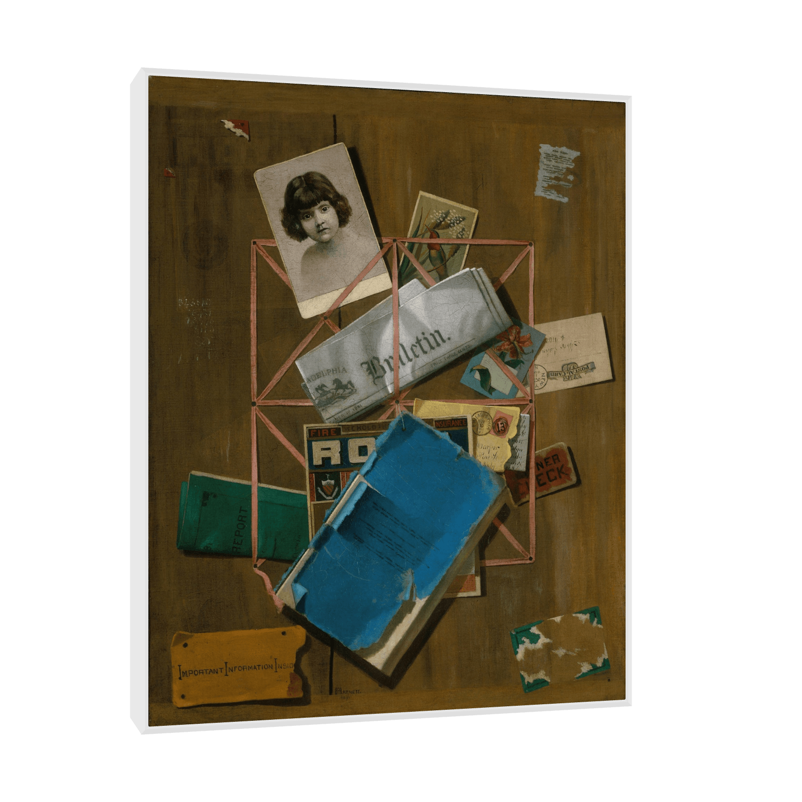 Old Souvenirs, John Frederick Peto - ArtDeco Canvas