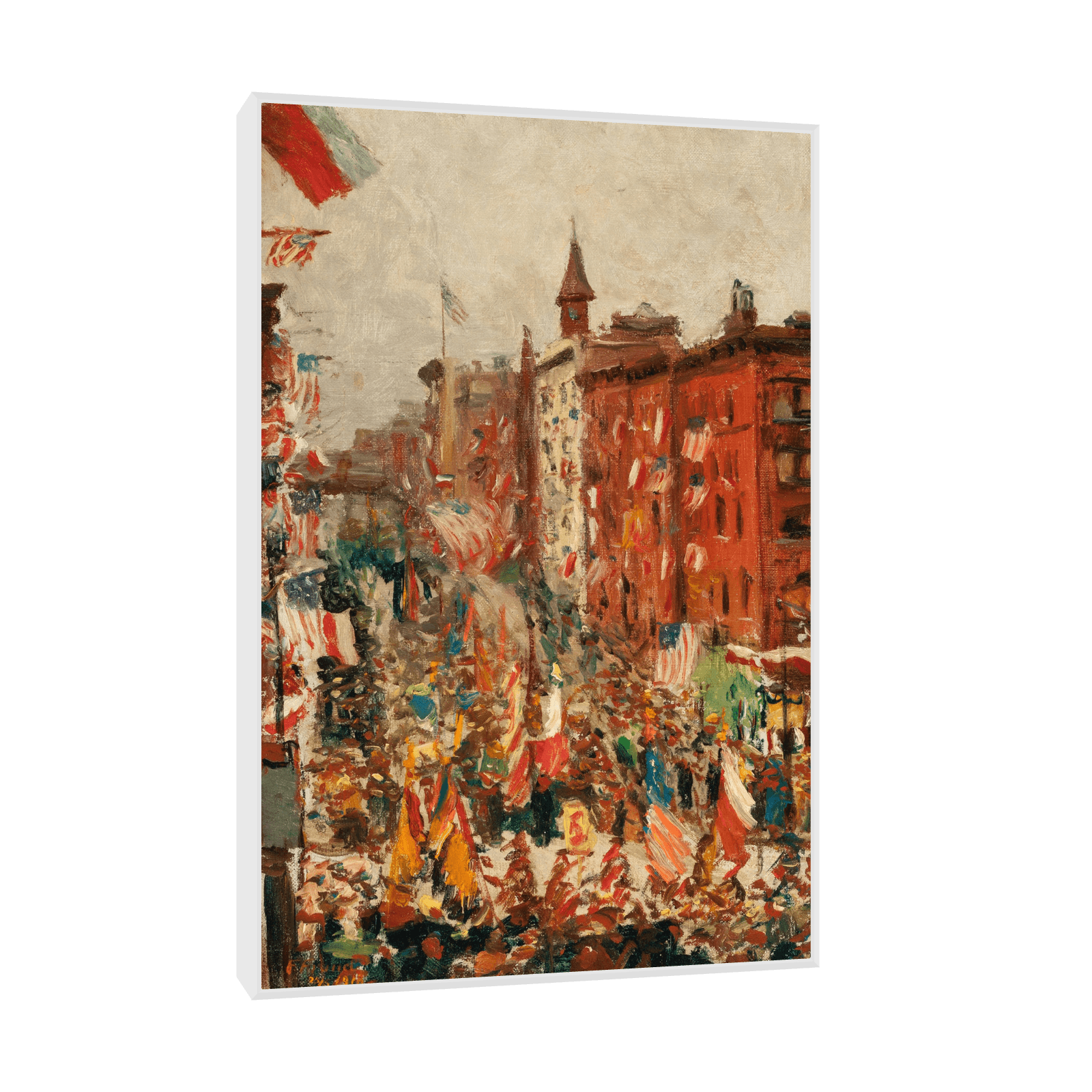 Parade on York Avenue, American School - ArtDeco Canvas