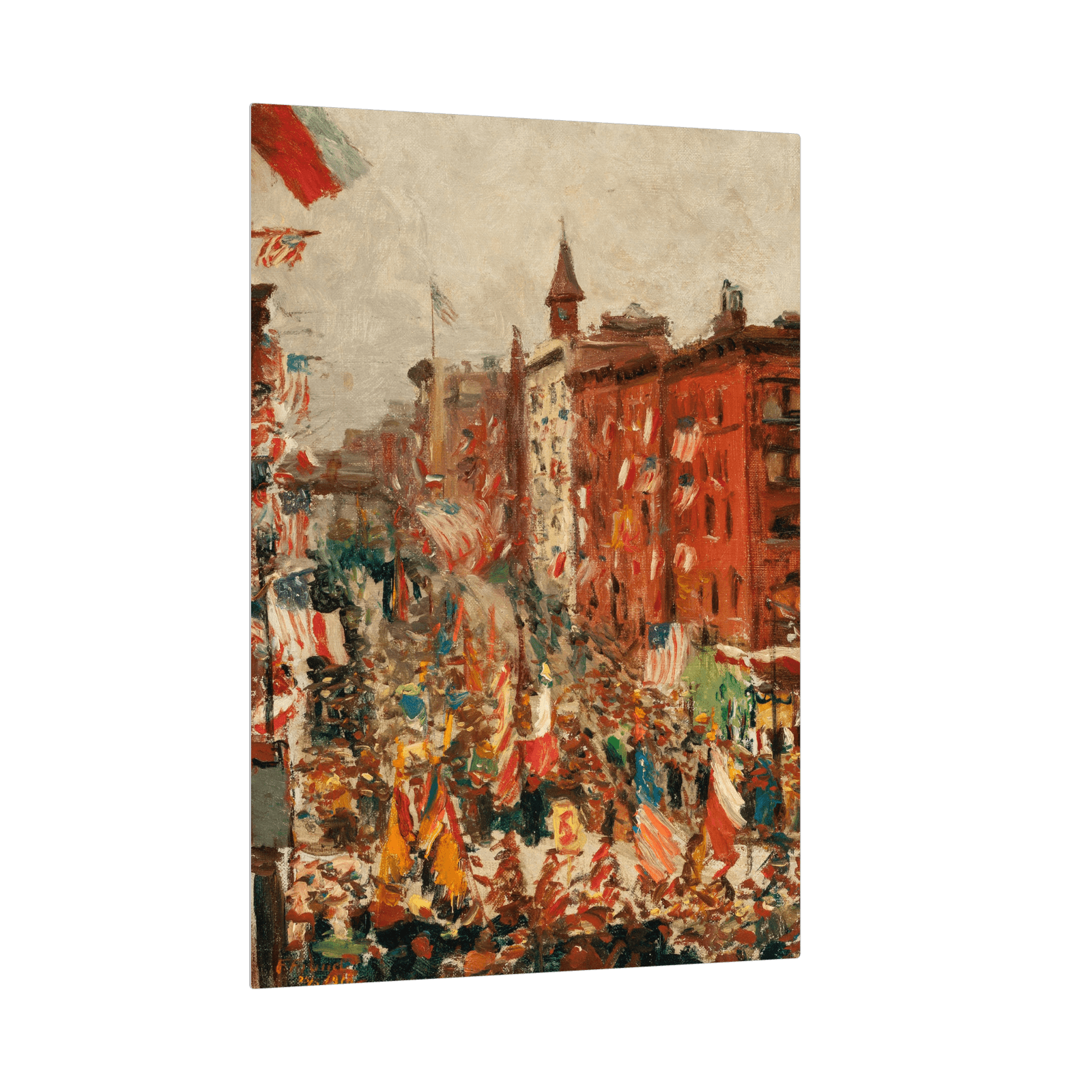 Parade on York Avenue, American School - ArtDeco Canvas