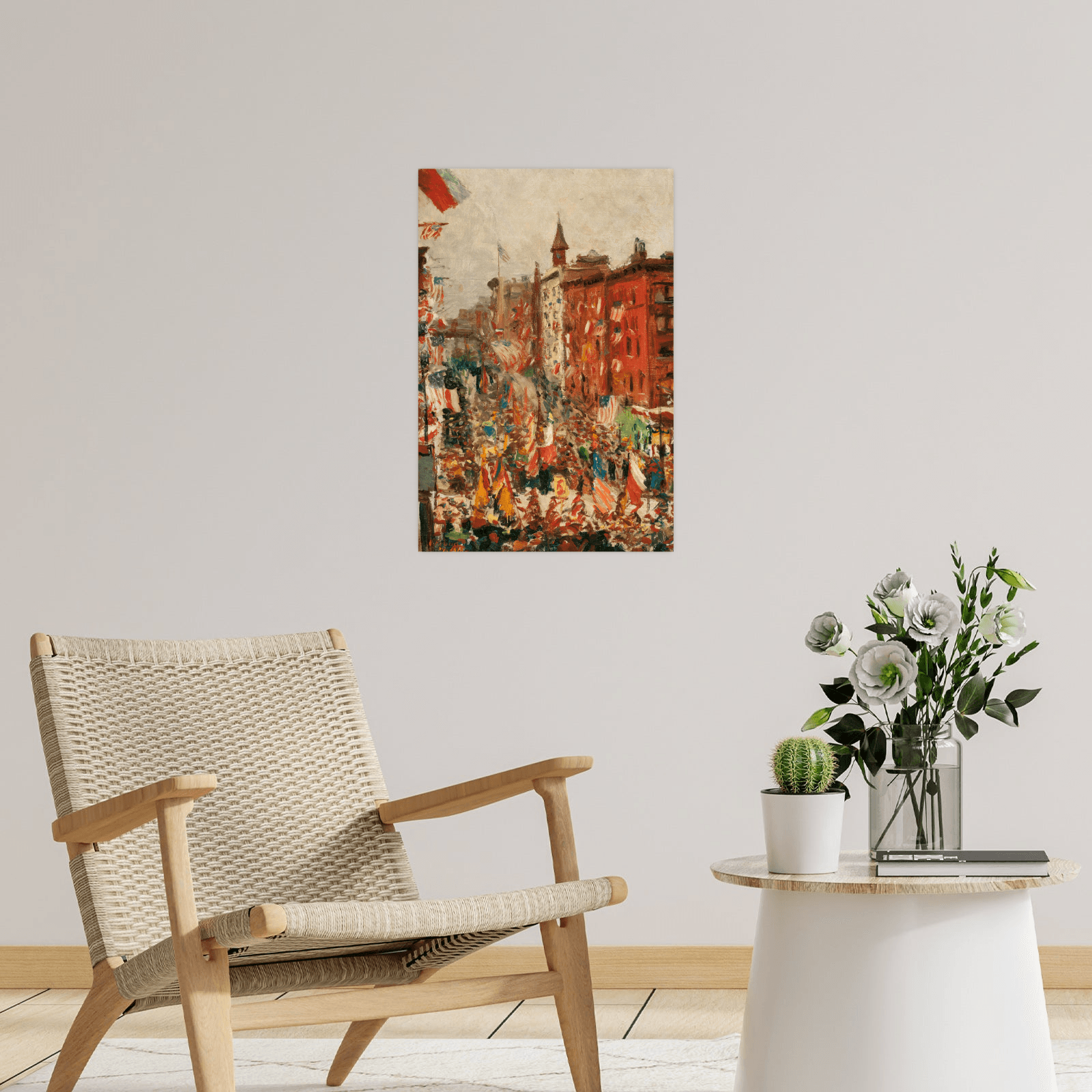 Parade on York Avenue, American School - ArtDeco Canvas