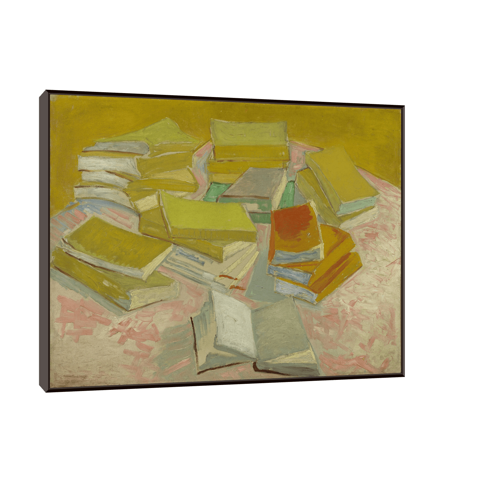 Piles of French novels, Vincent van Gogh - ArtDeco Canvas