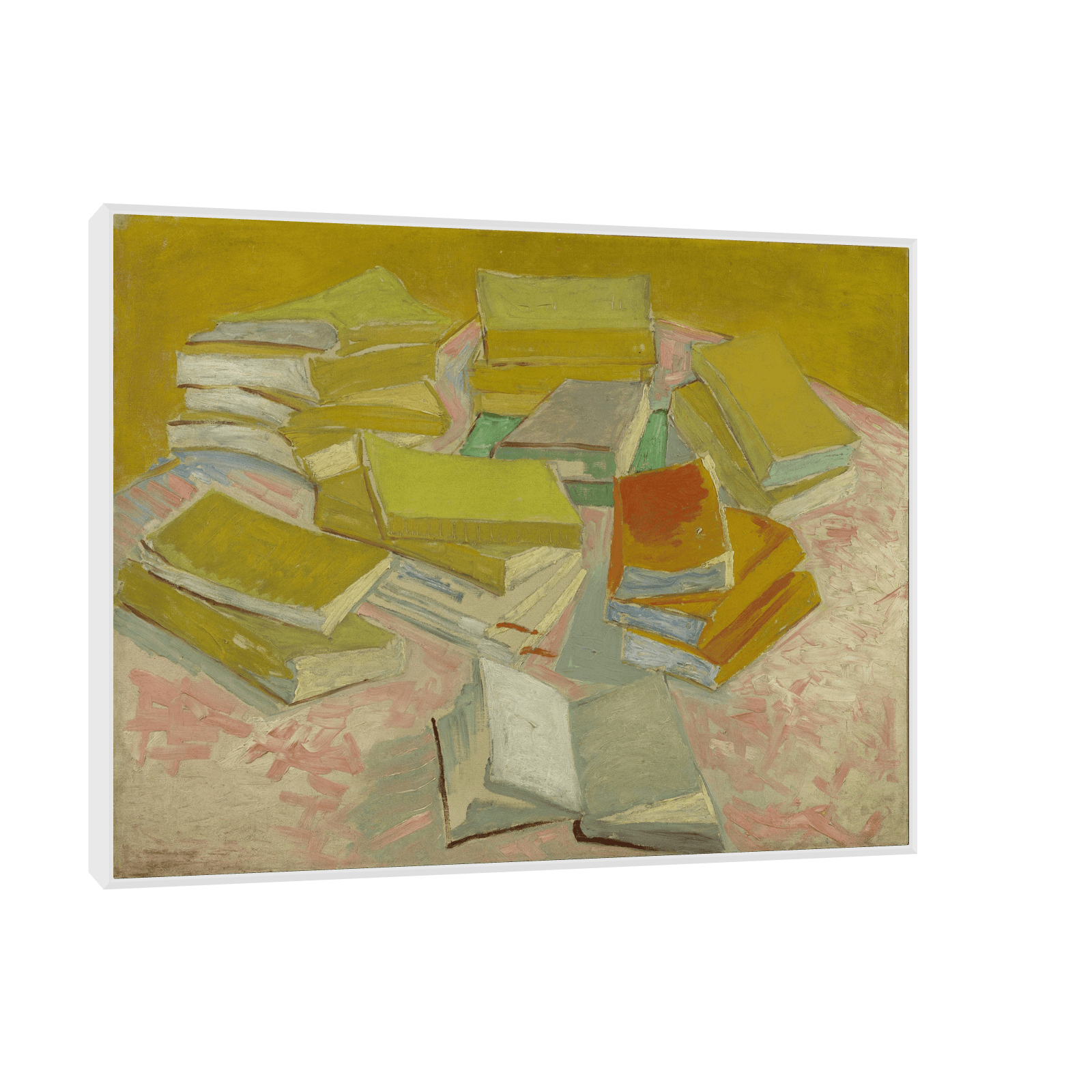 Piles of French novels, Vincent van Gogh - ArtDeco Canvas
