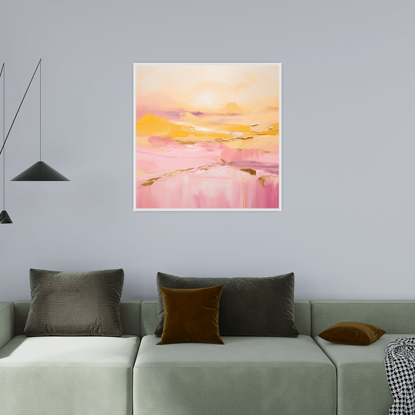 Pink valley - ArtDeco Canvas