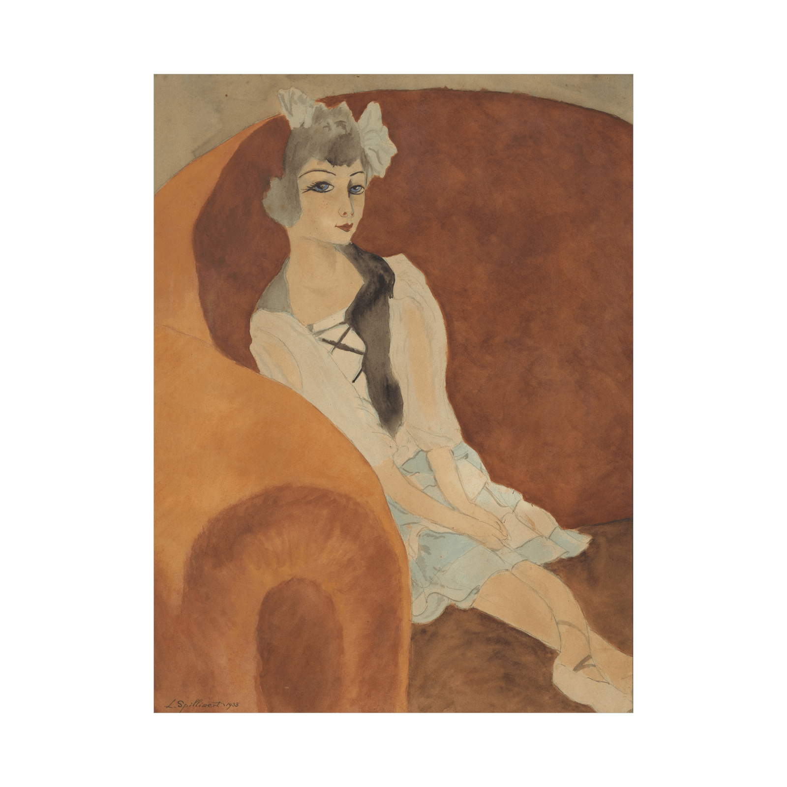 Pop in zetel, Léon Spilliaert - ArtDeco Canvas
