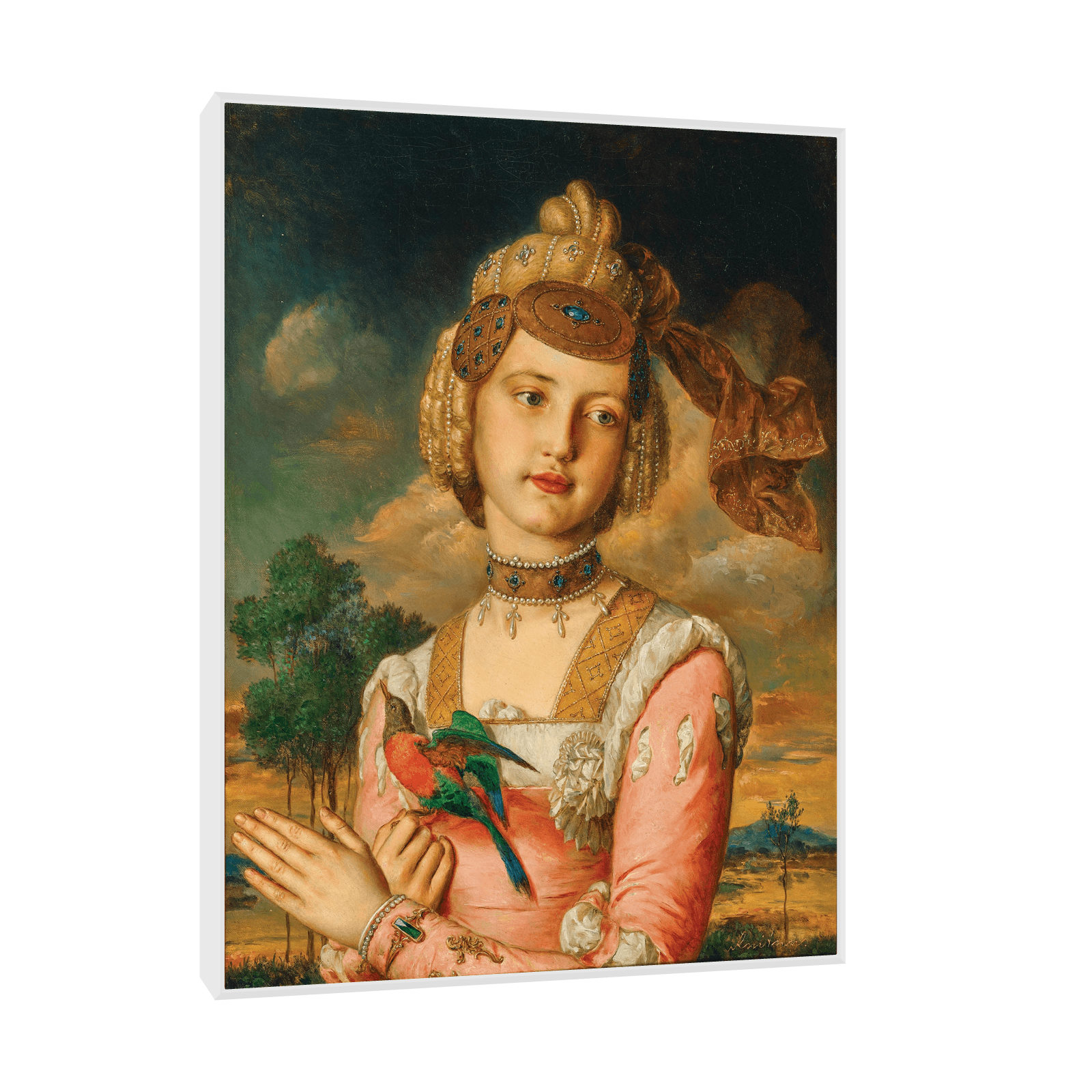 Portrait of Alexandrine, Johann Baptist Reiter - ArtDeco Canvas