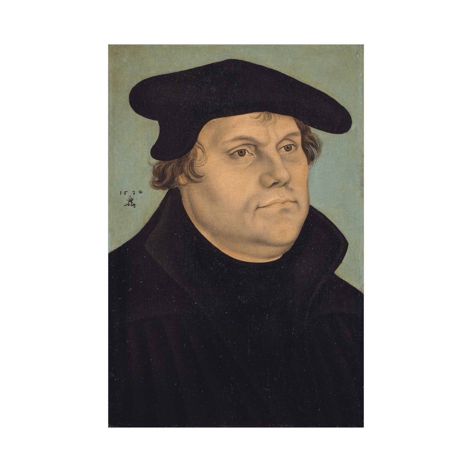 Portrait of Martin Luther, Lucas Cranach the Elder - ArtDeco Canvas