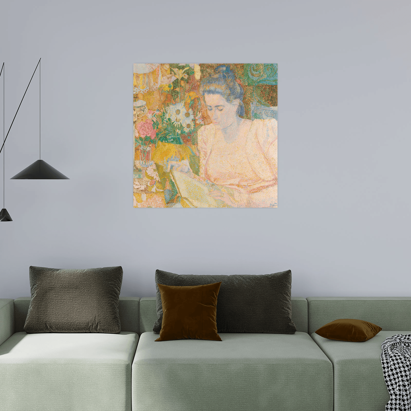 Portrait of Mrs Marie Jeannette de Lange, Jan Toorop - ArtDeco Canvas