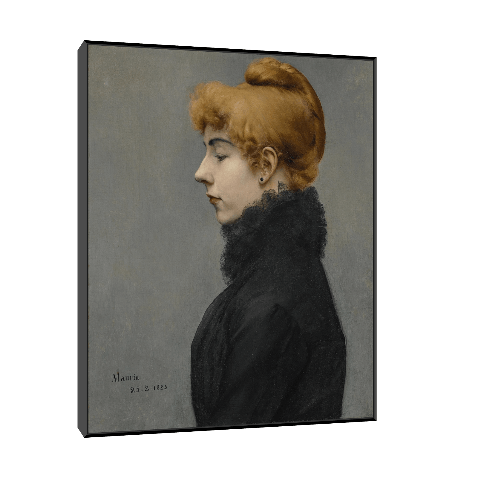 Portrait of a Lady, Charles Maurin - ArtDeco Canvas