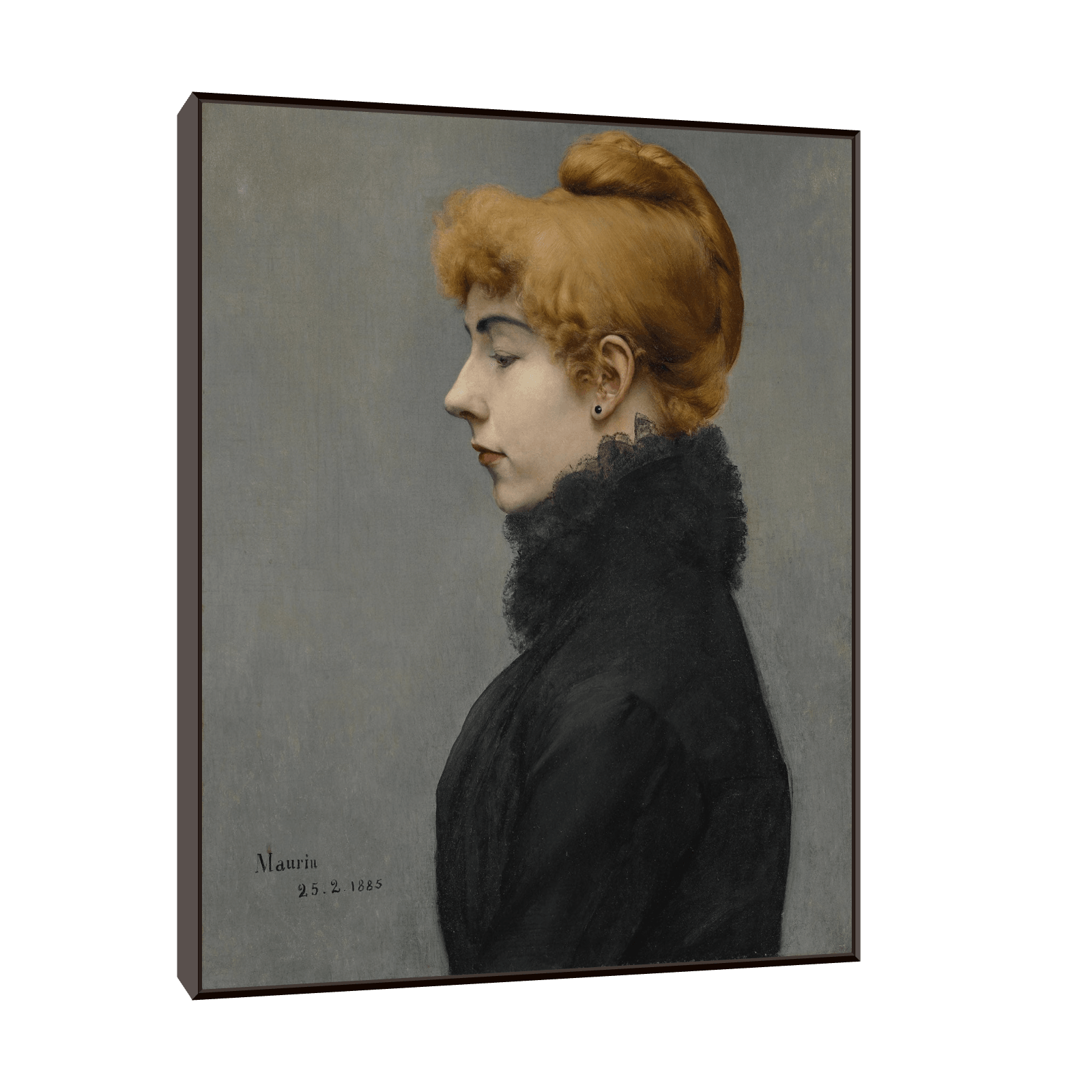 Portrait of a Lady, Charles Maurin - ArtDeco Canvas