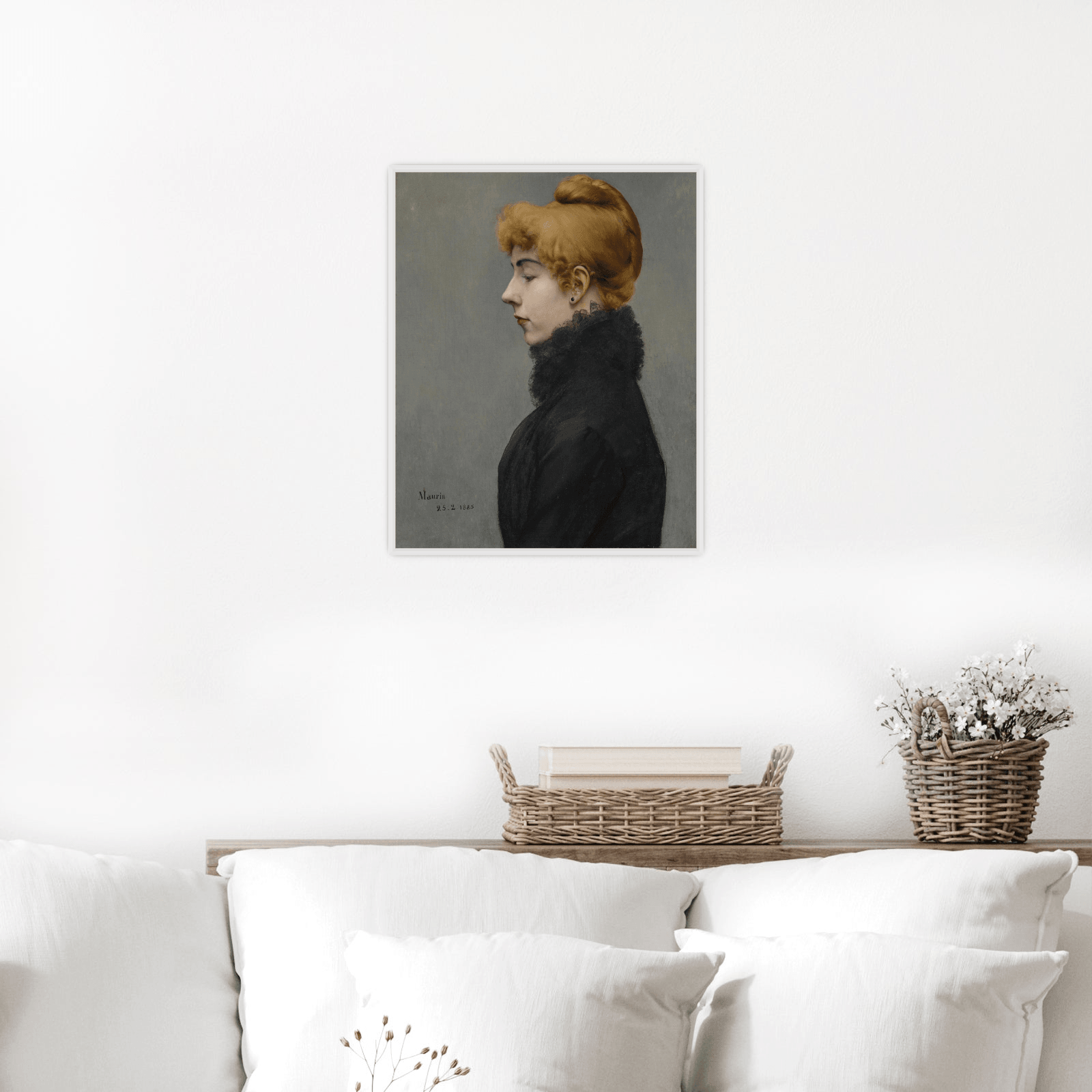 Portrait of a Lady, Charles Maurin - ArtDeco Canvas